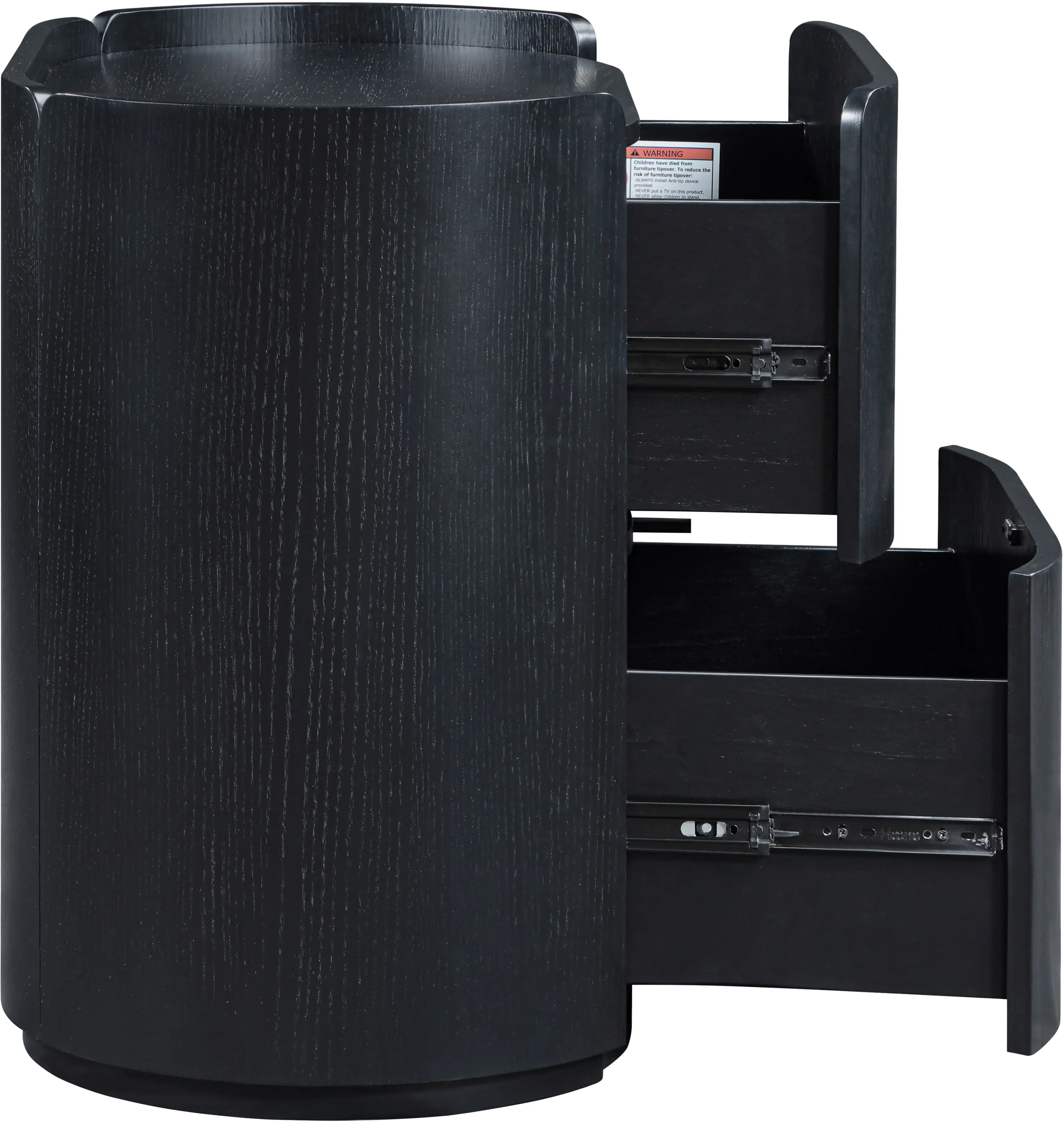 Everett Black Oak Nightstand-5