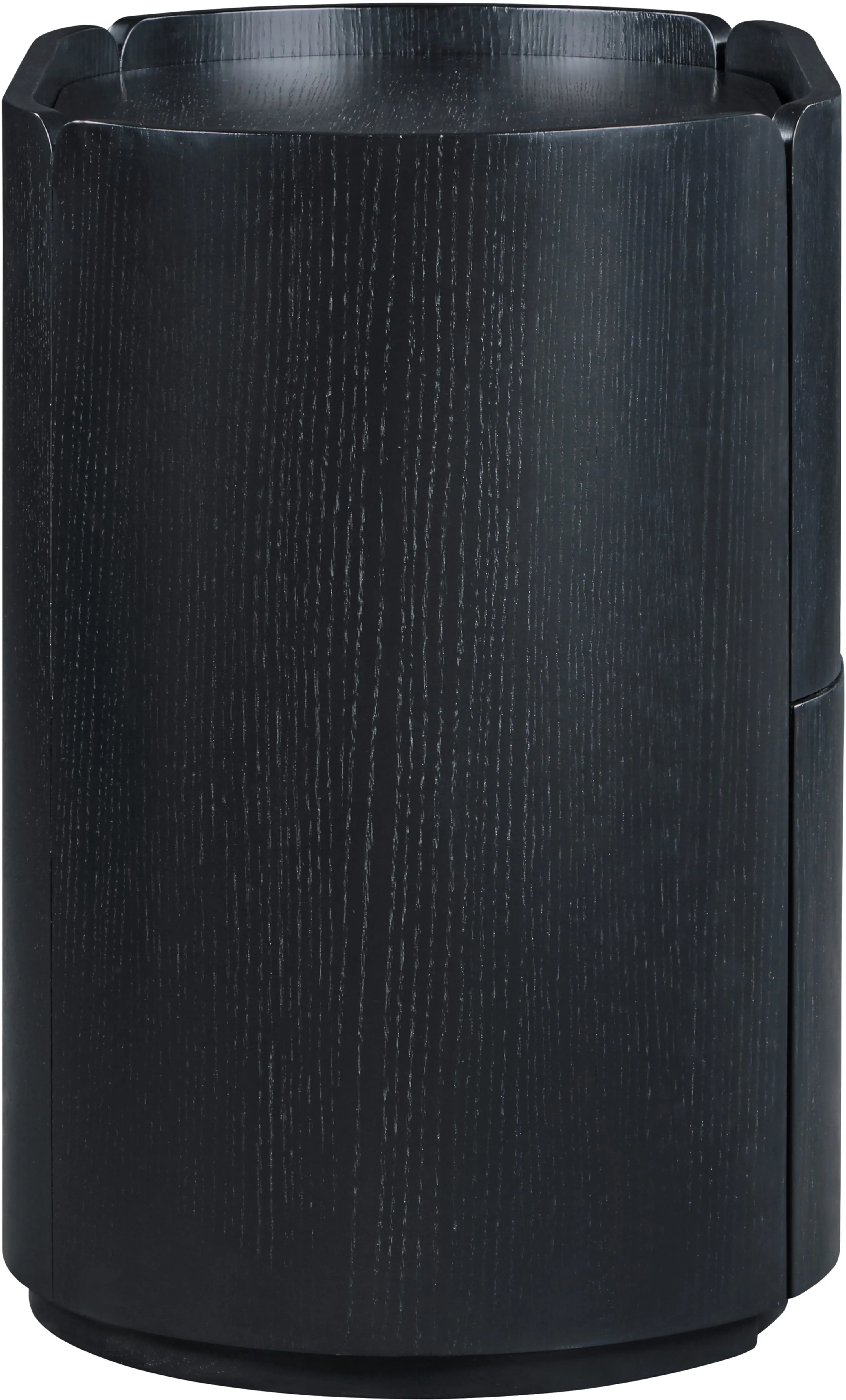 Everett Black Oak Nightstand-6