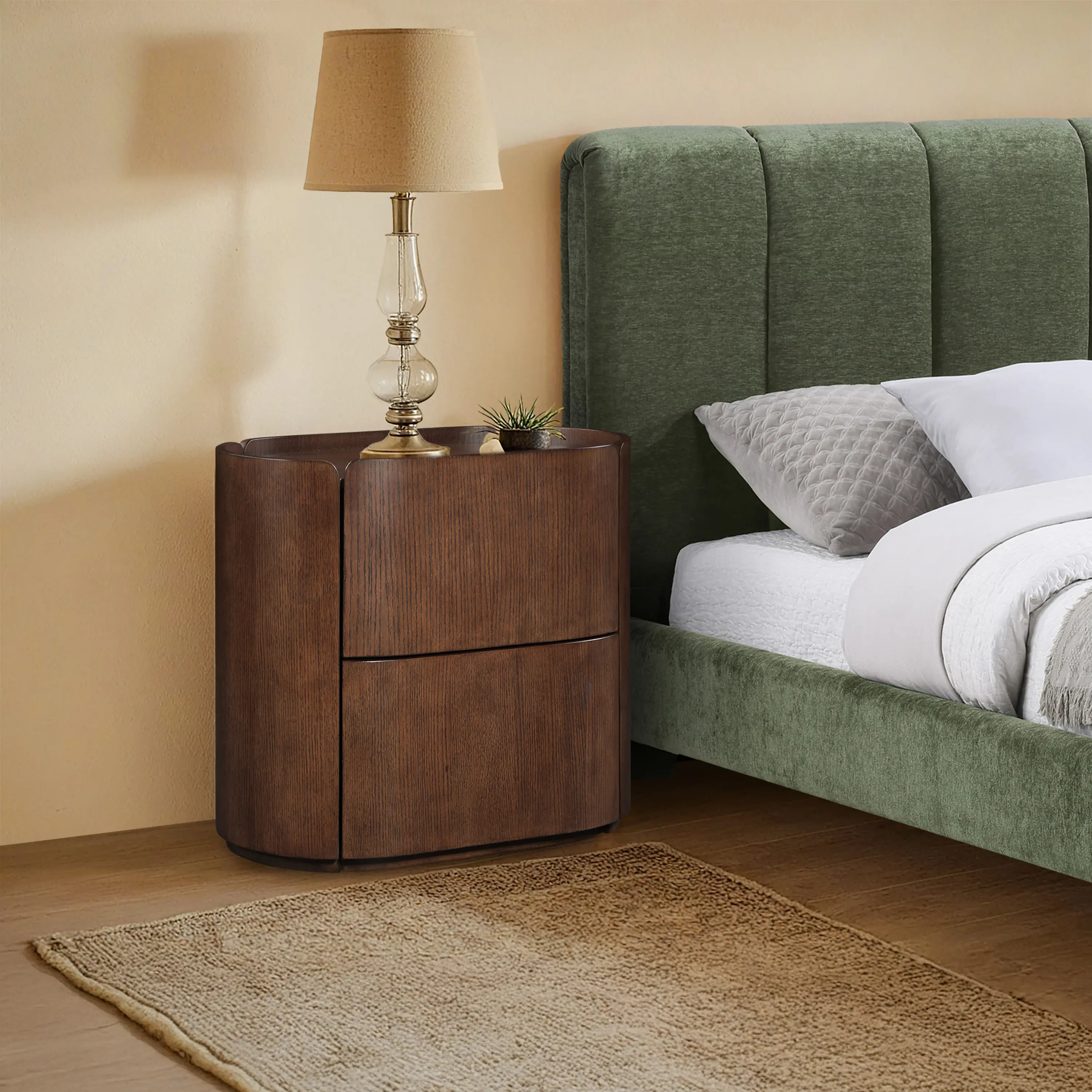Everett Brown Oak Nightstand-1