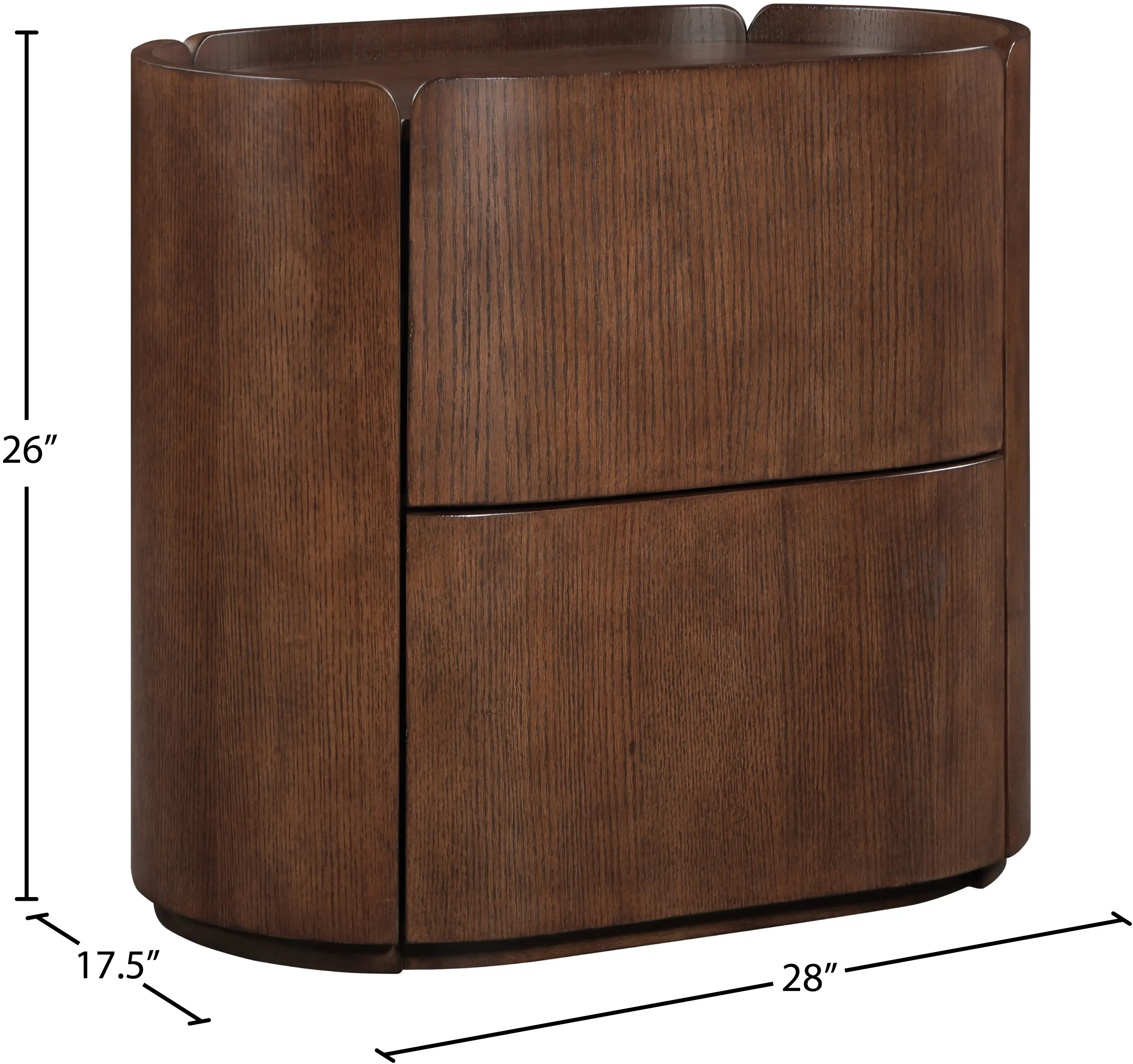 Everett Brown Oak Nightstand-12