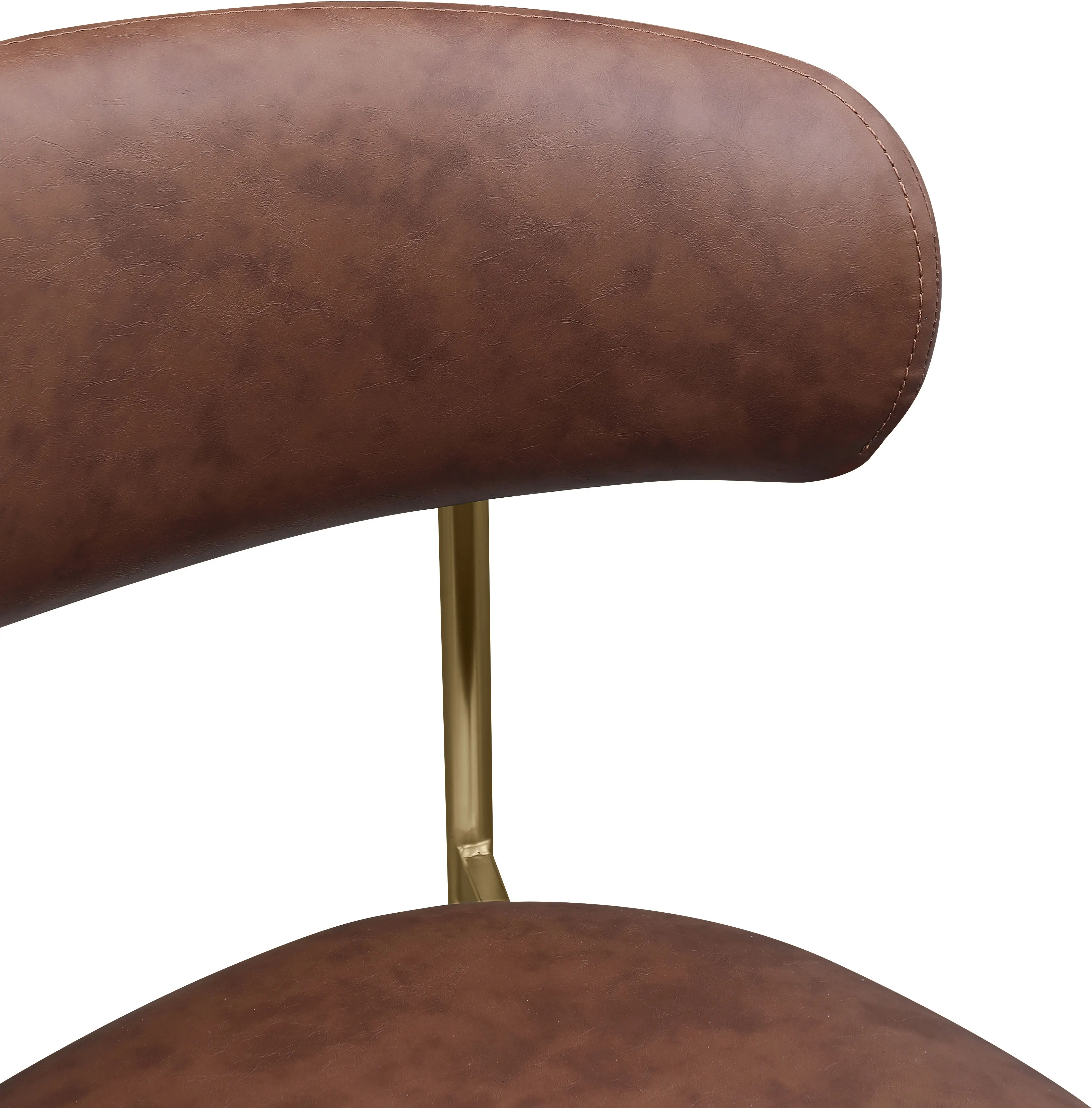 Lupita Brown and Gold Dining Chair, Set of 2-8