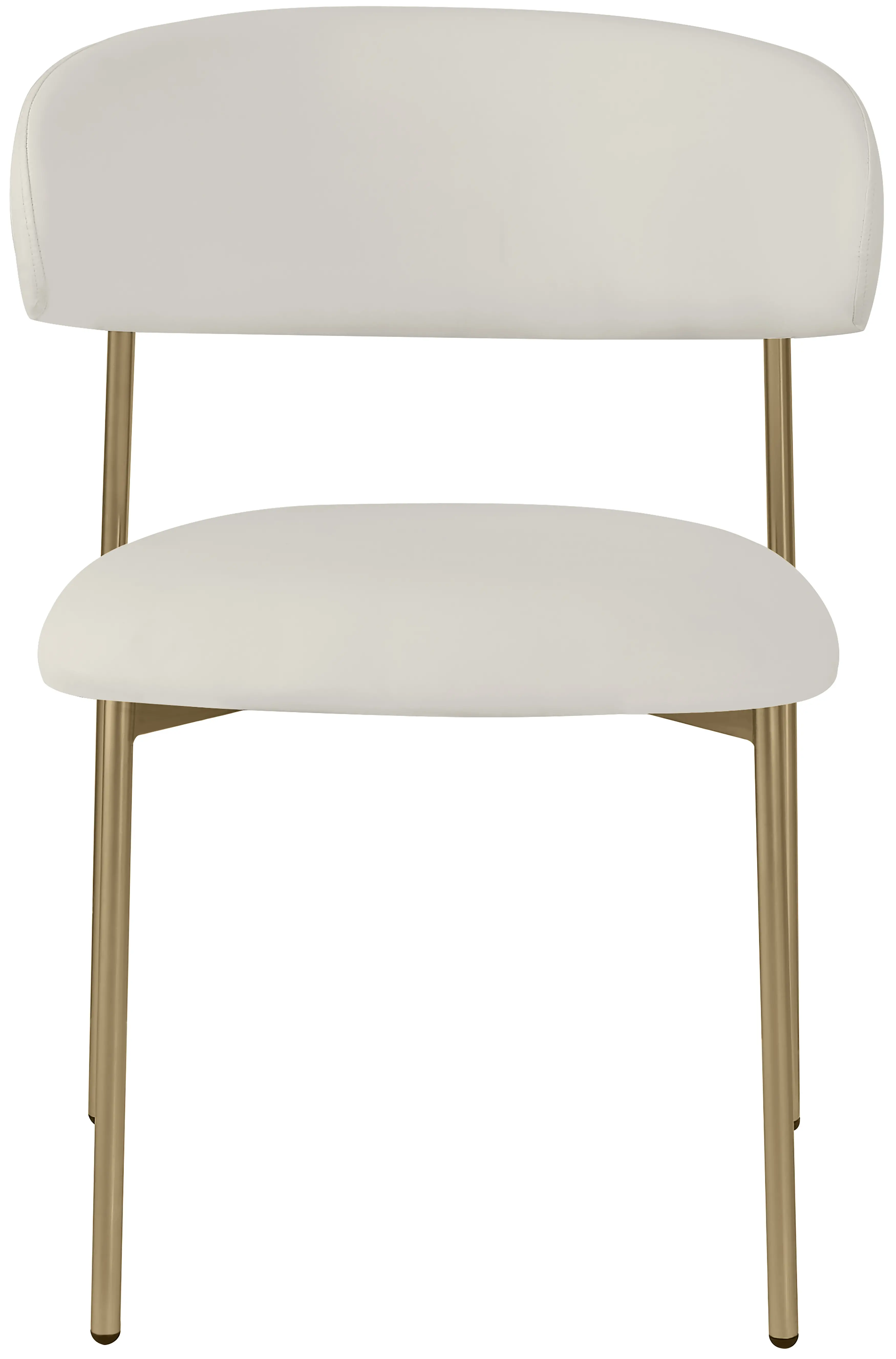 Lupita Cream and Gold Dining Chair, Set of 2-4