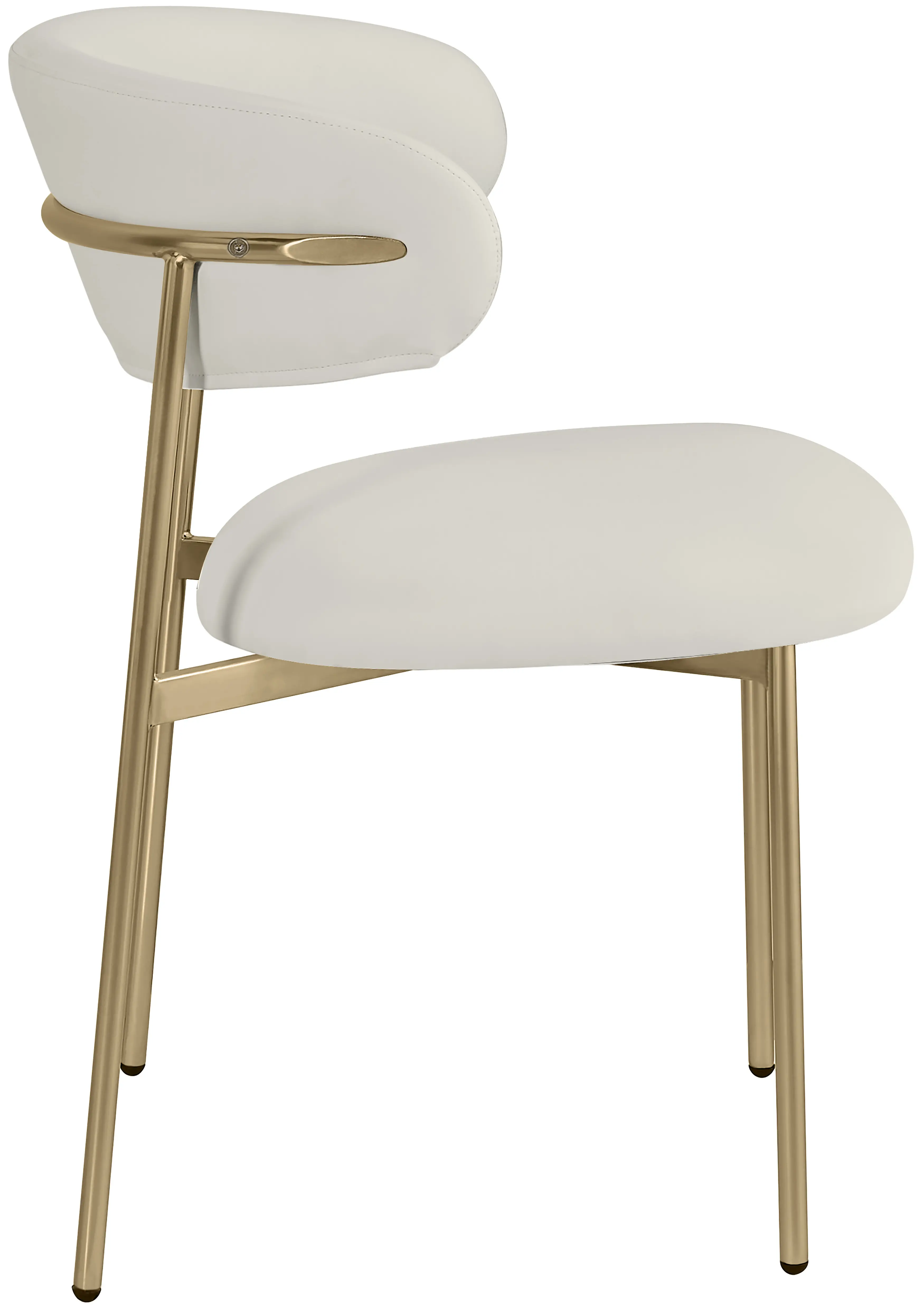 Lupita Cream and Gold Dining Chair, Set of 2-5