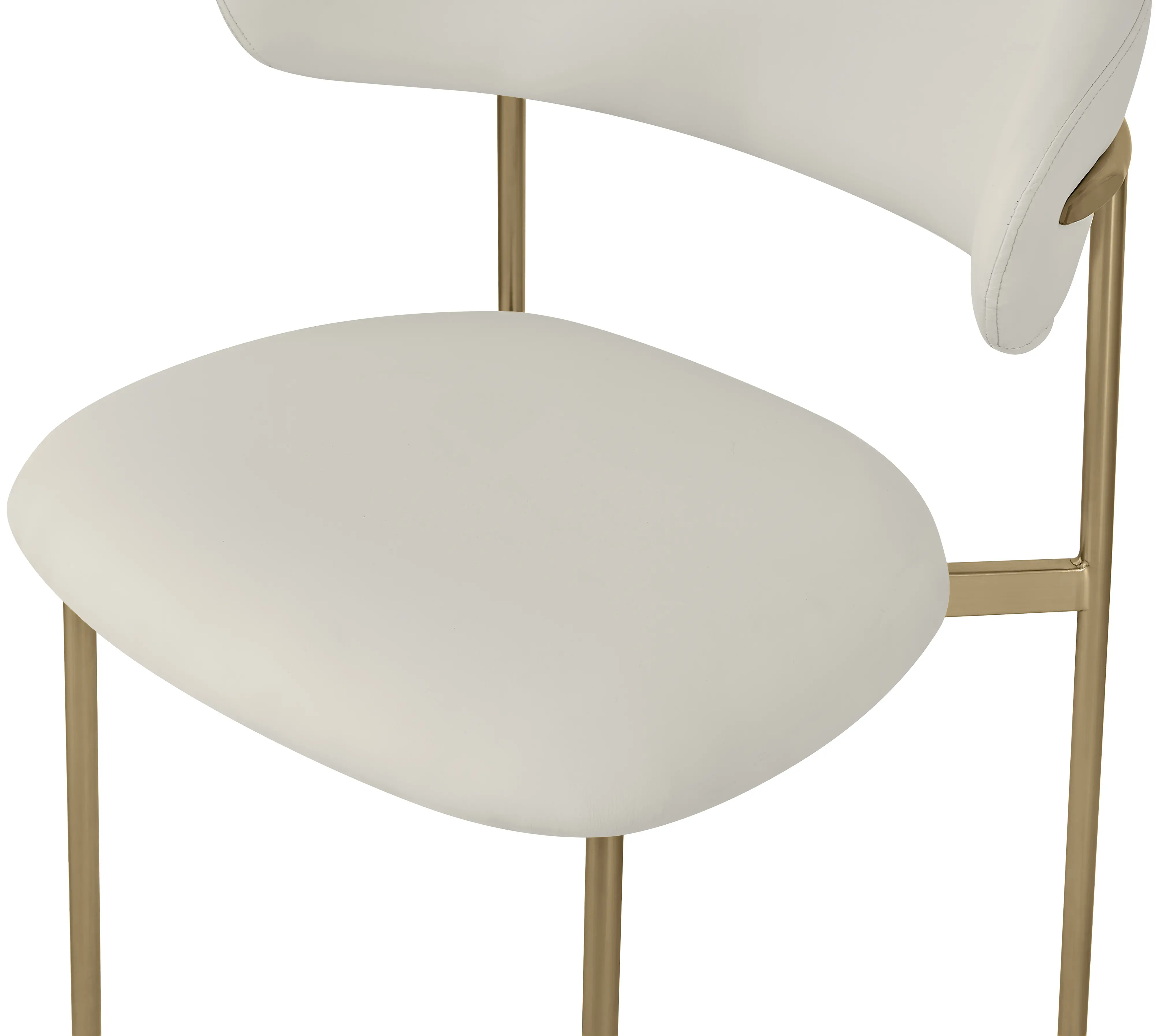 Lupita Cream and Gold Dining Chair, Set of 2-7