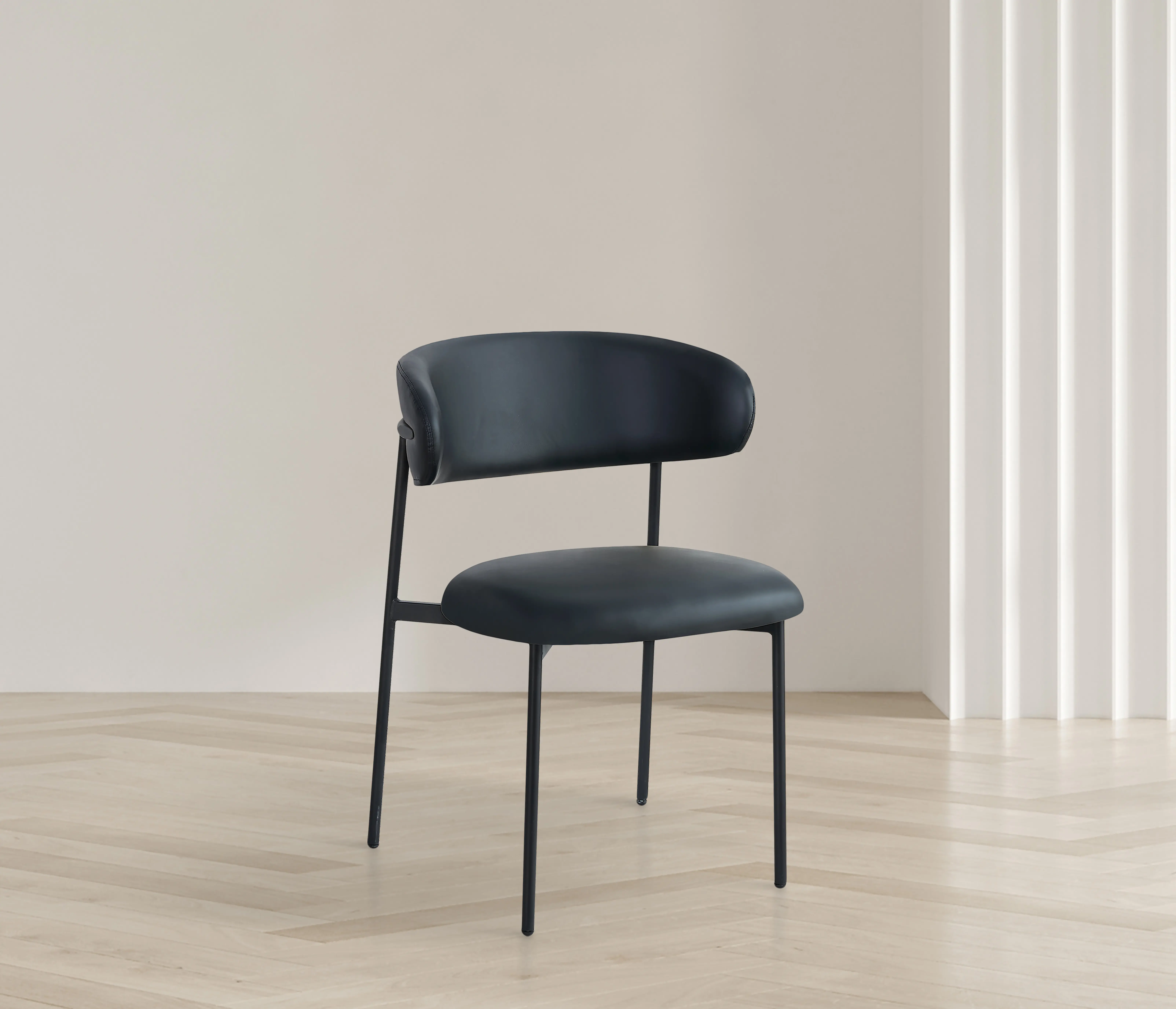 Lupita Black Dining Chair, Set of 2-2