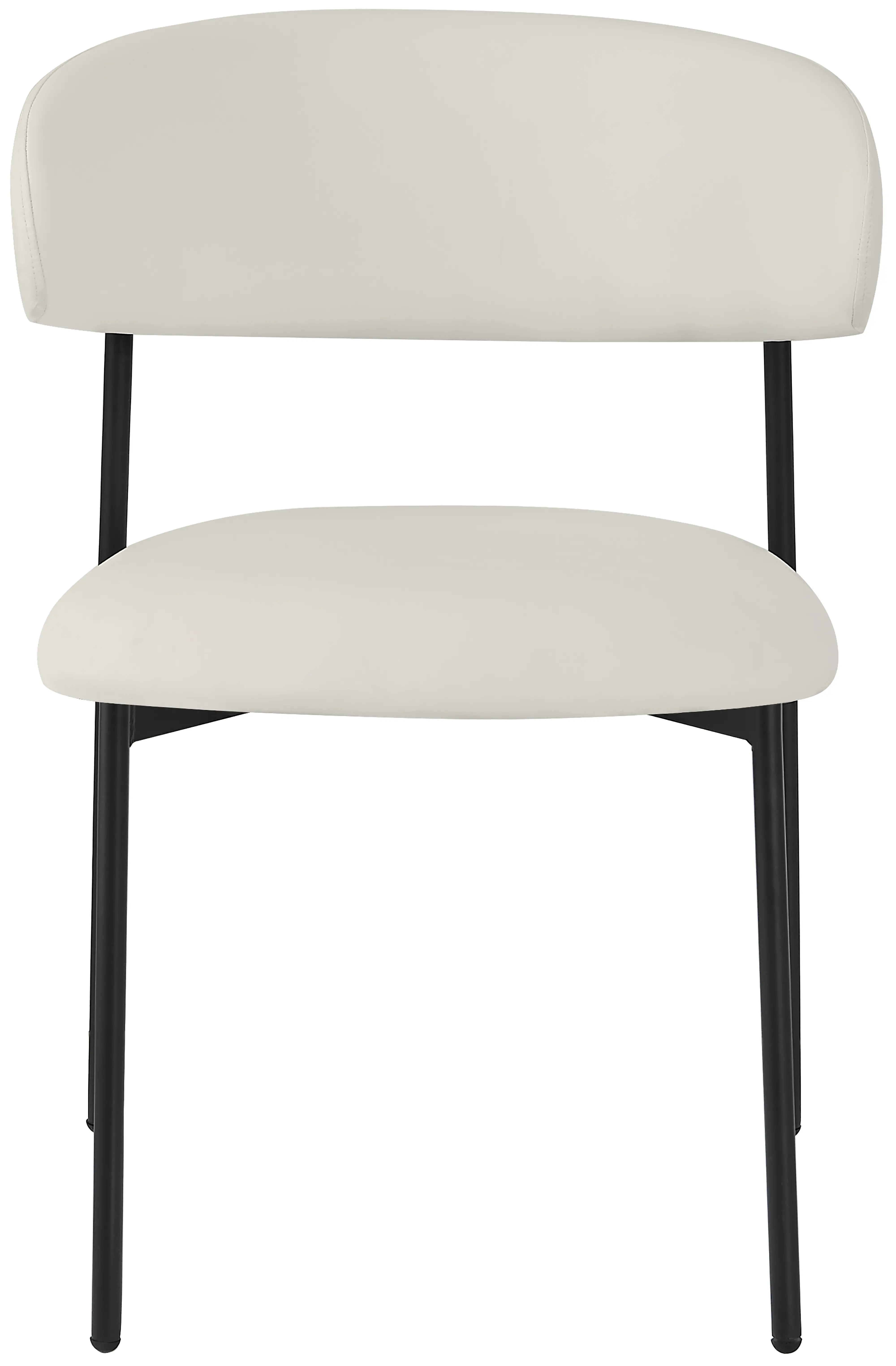 Lupita Cream and Black Dining Chair, Set of 2-4