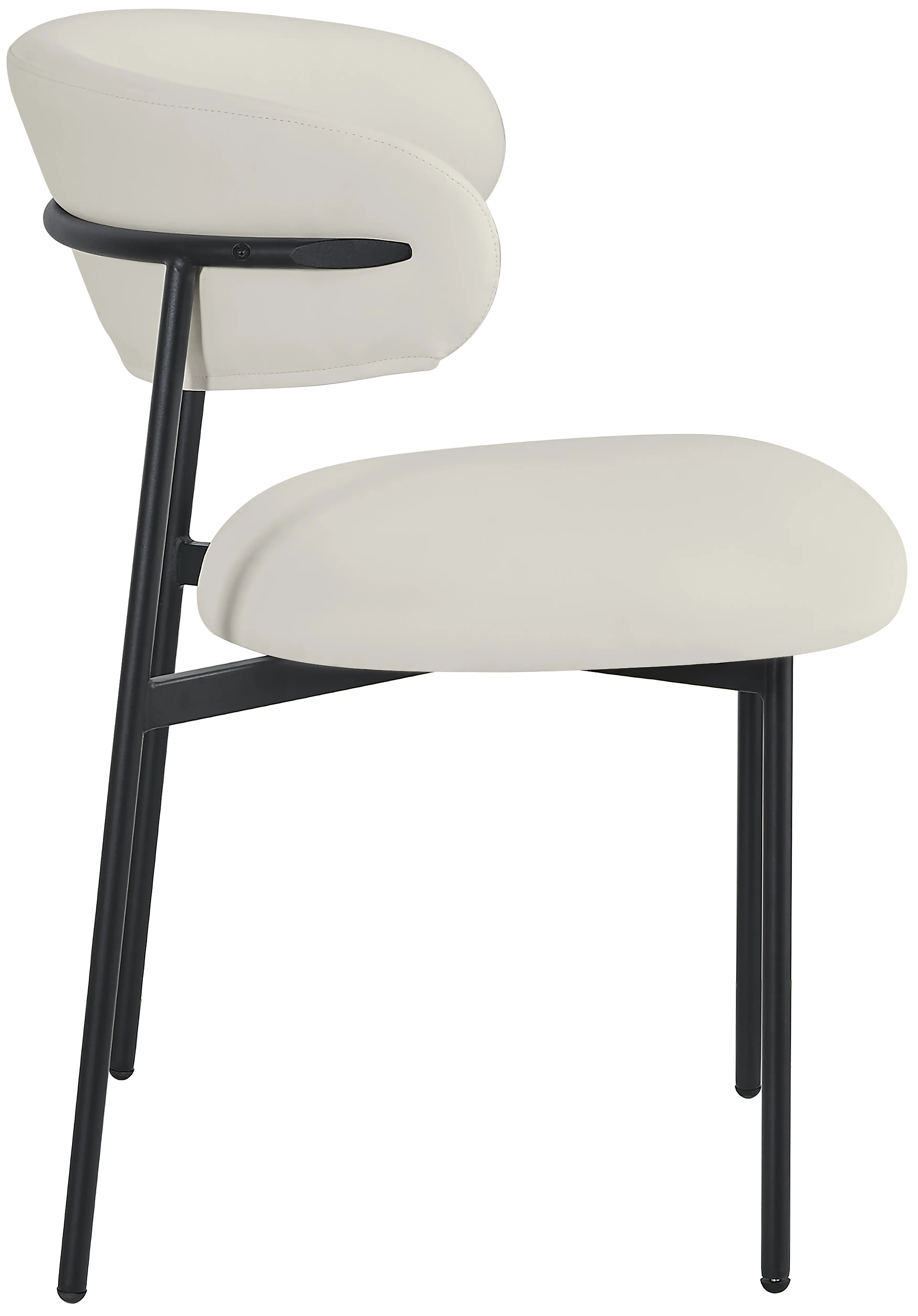 Lupita Cream and Black Dining Chair, Set of 2-5