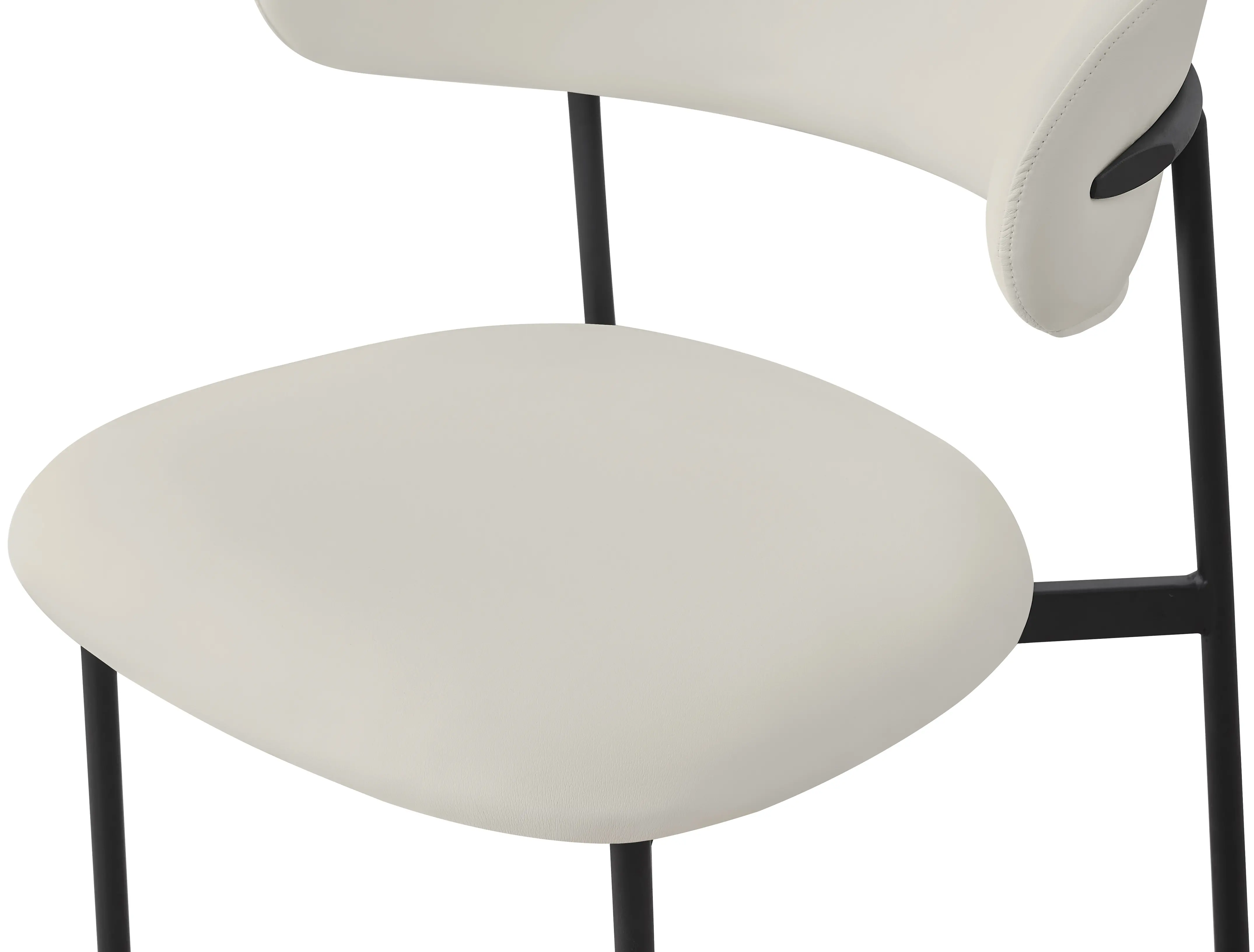 Lupita Cream and Black Dining Chair, Set of 2-7