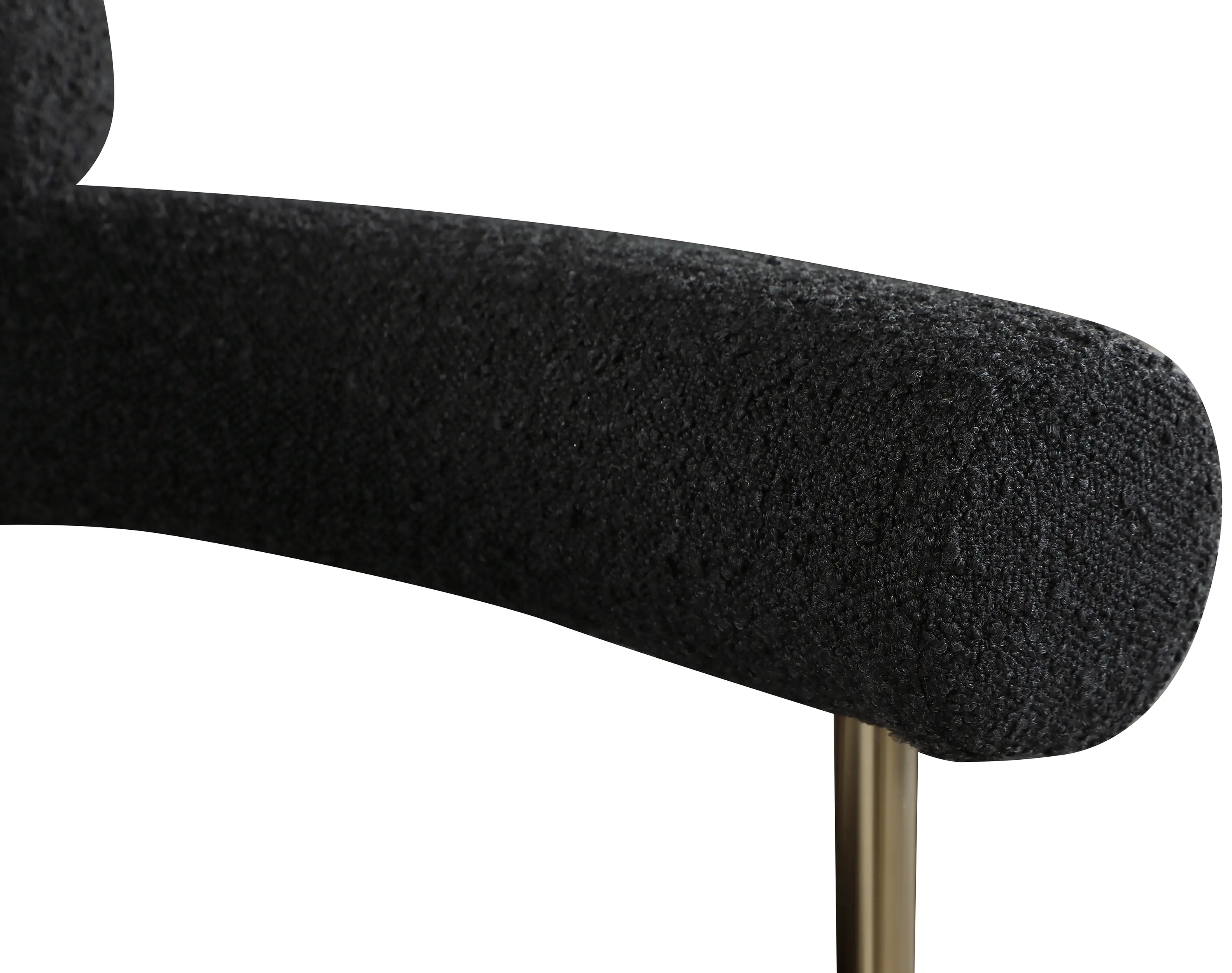 Blake Black Boucle and Vegan Leather Dining Chair, Set of 2-8