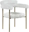 Blake Cream Boucle Upholstered Dining Chair, Set of 2