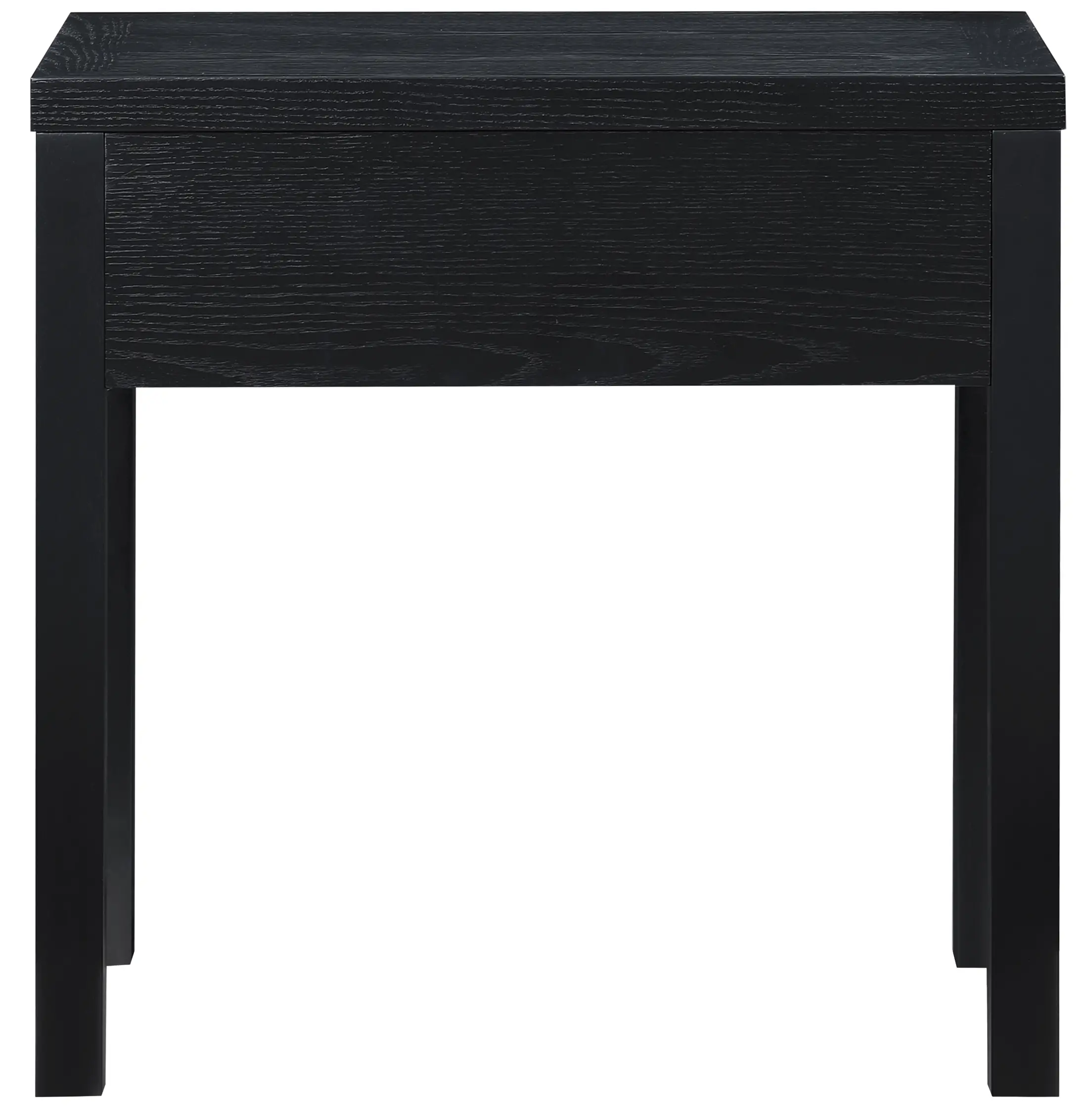 Fiora Black Scalloped Nightstand with Drawer-6