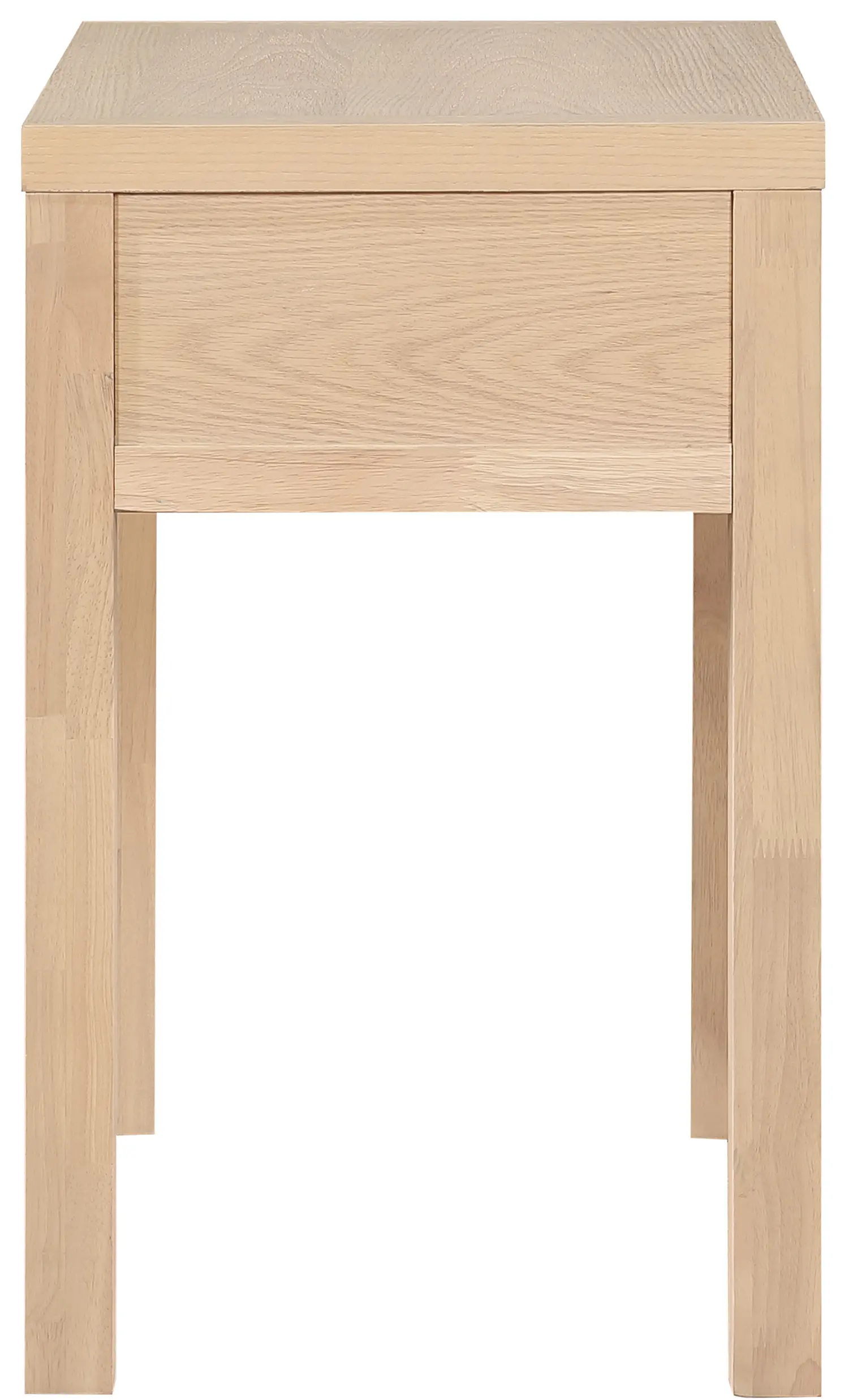 Fiora Natural Scalloped Nightstand with Drawer-4