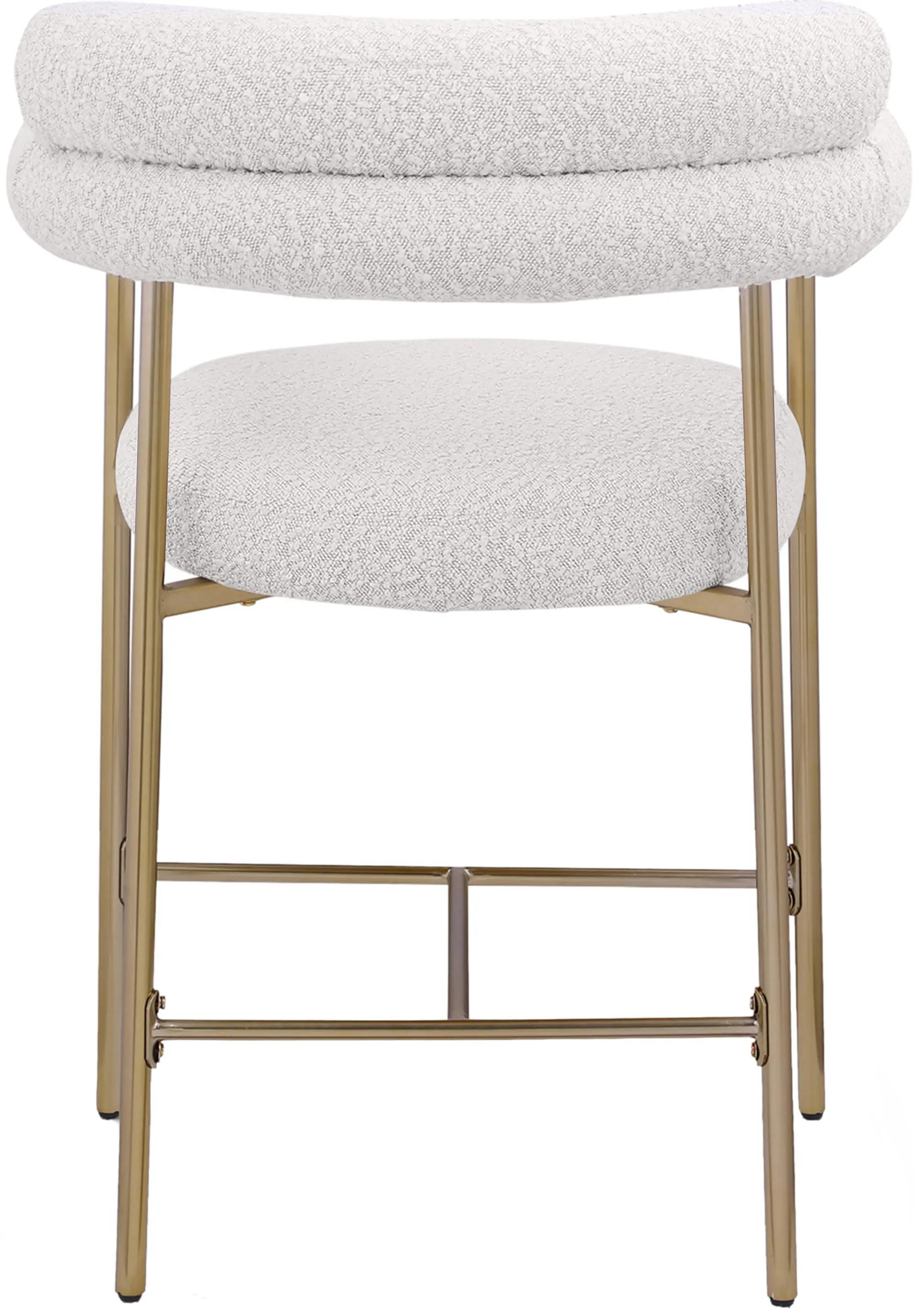 Blake Cream Boucle Upholstered Counter Stool, Set of 2-6