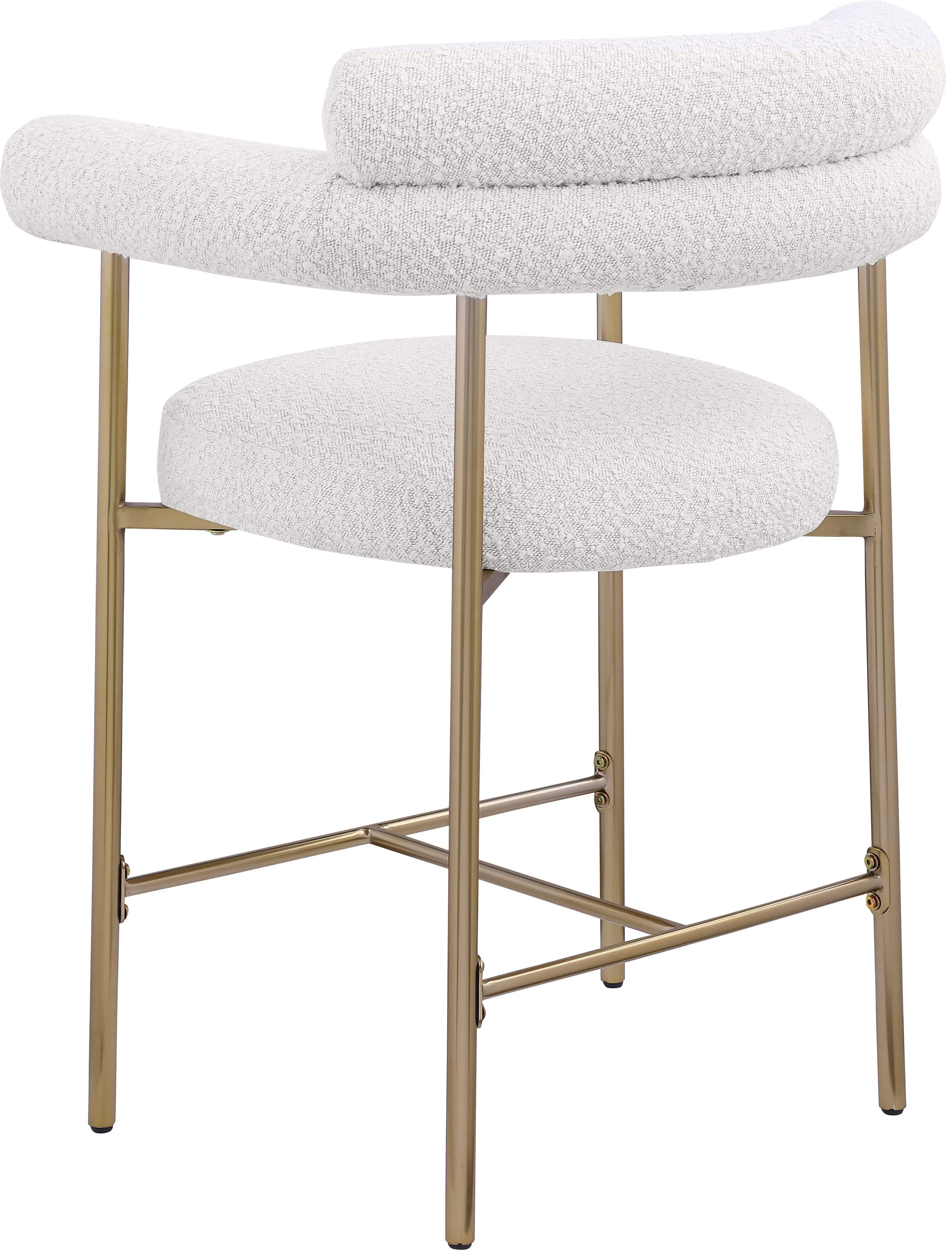 Blake Cream Boucle Upholstered Counter Stool, Set of 2-7