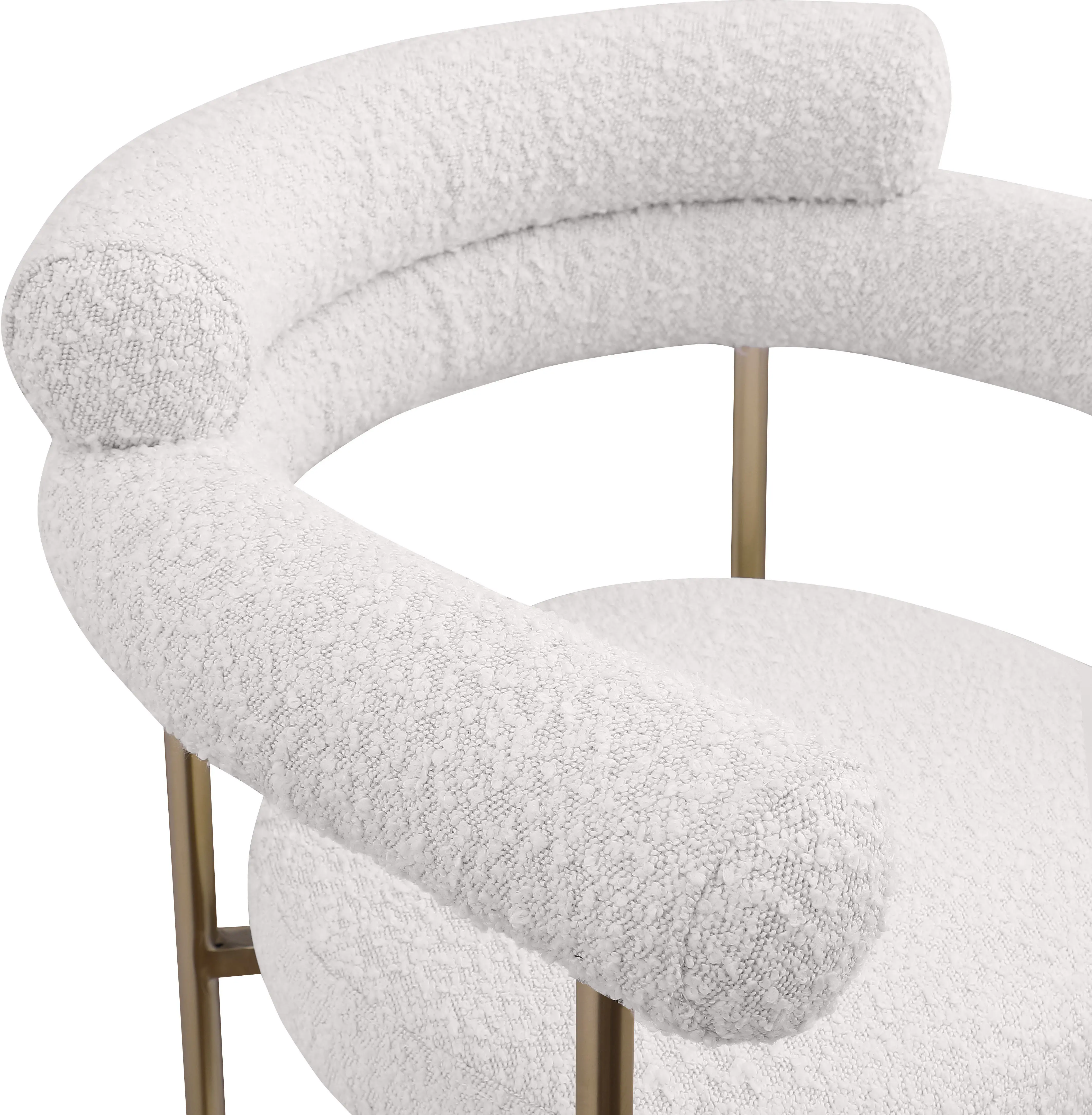 Blake Cream Boucle Upholstered Counter Stool, Set of 2-8