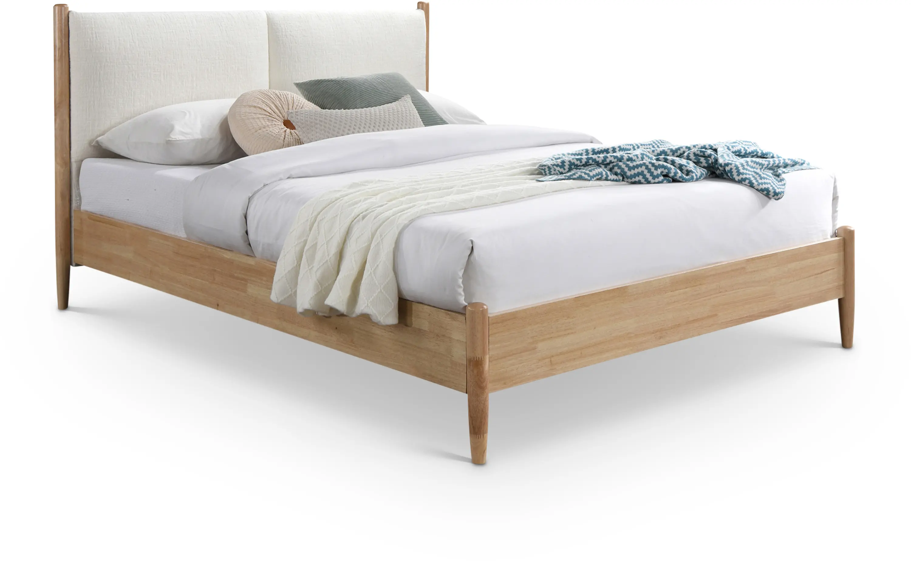 Arbor Cream and Natural Wood Full Bed-1