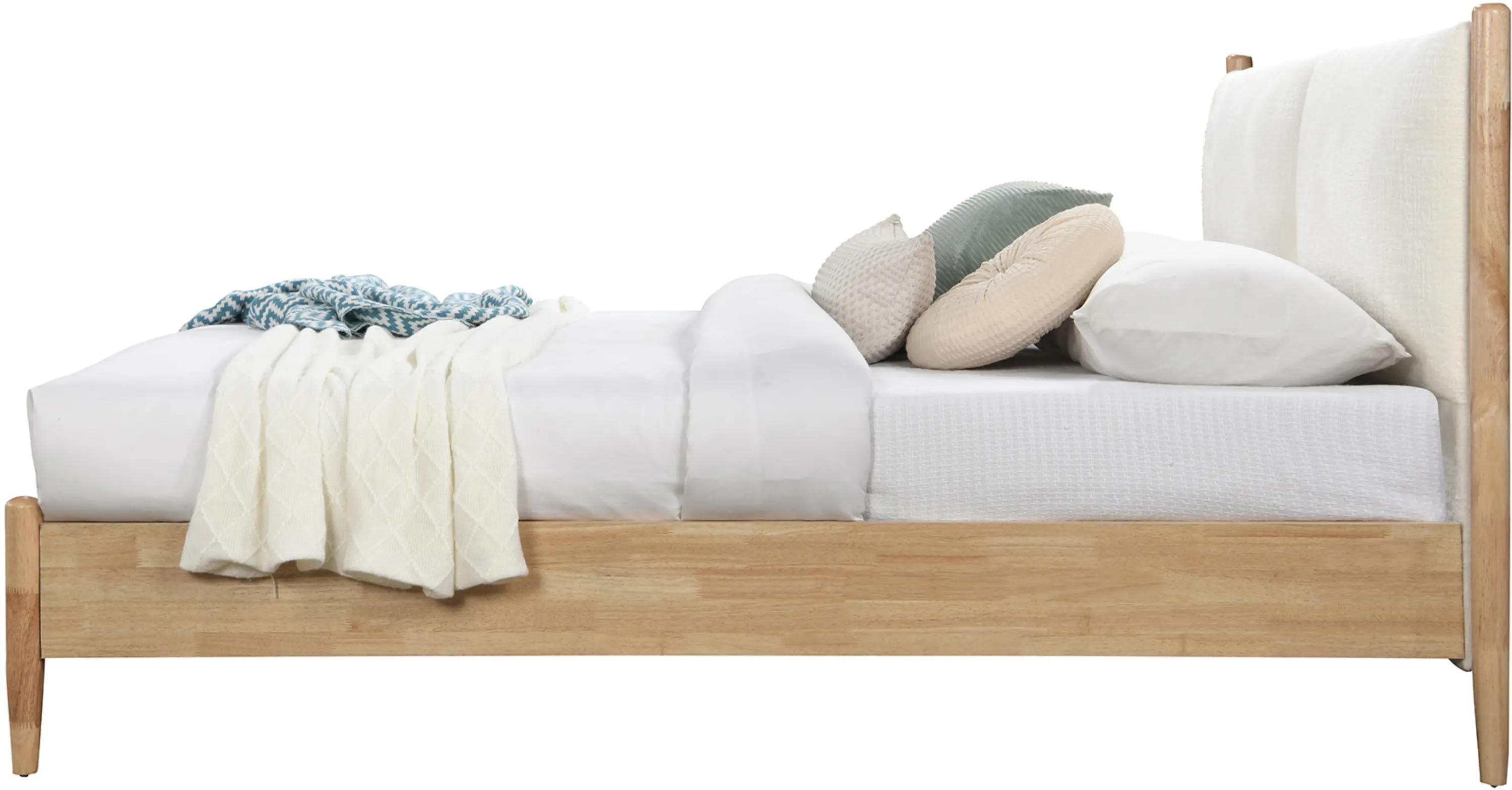 Arbor Cream and Natural Wood Full Bed-4