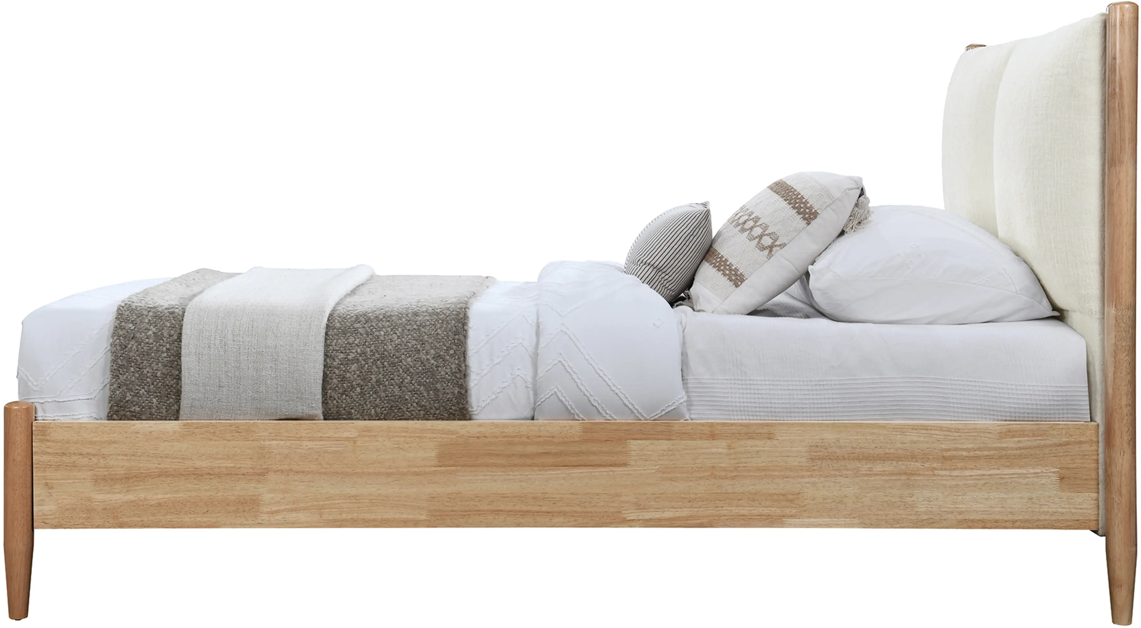 Arbor Cream and Natural Wood Twin Bed-4