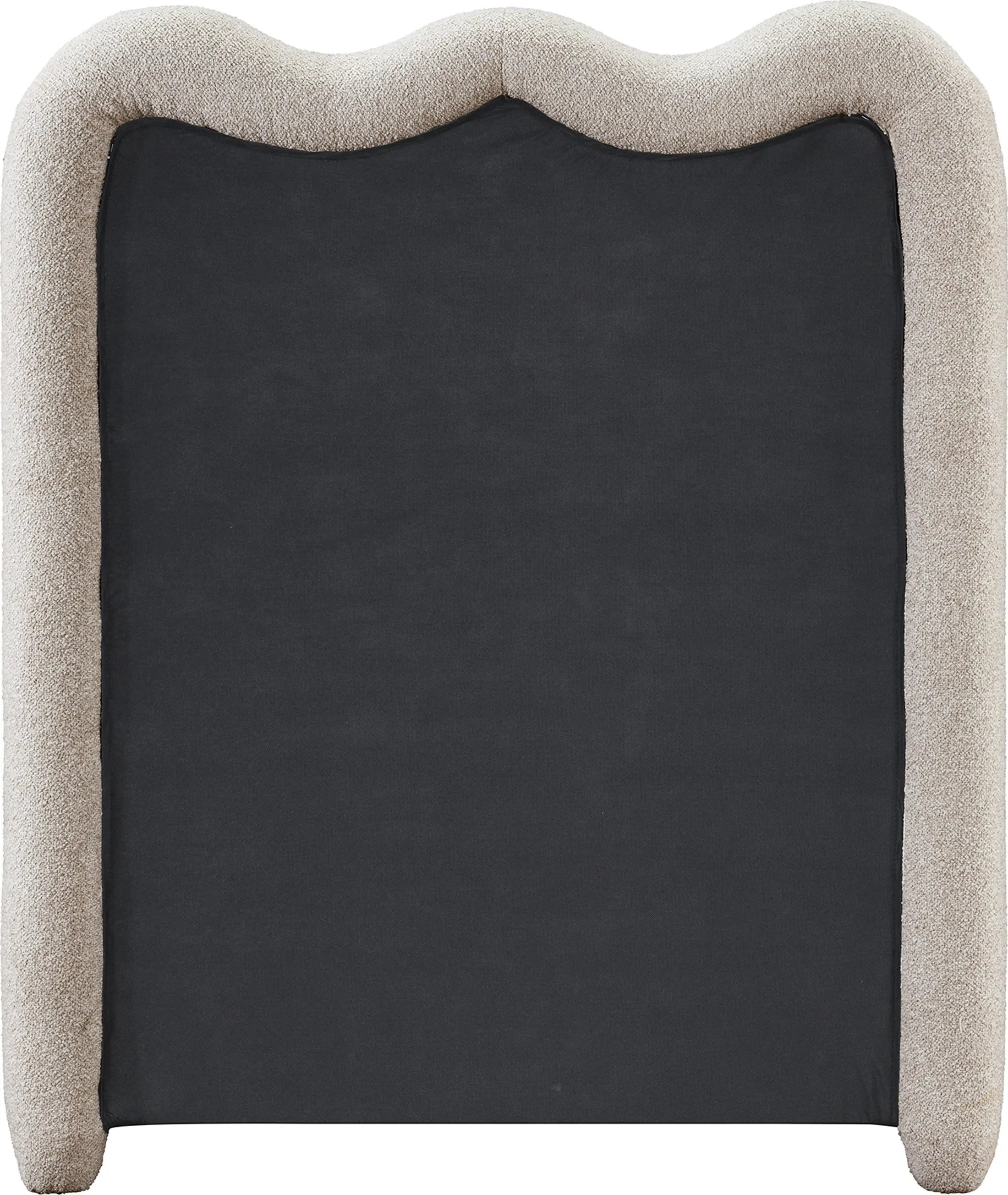 Gavin Beige Chenille Upholstered Twin Bed-5
