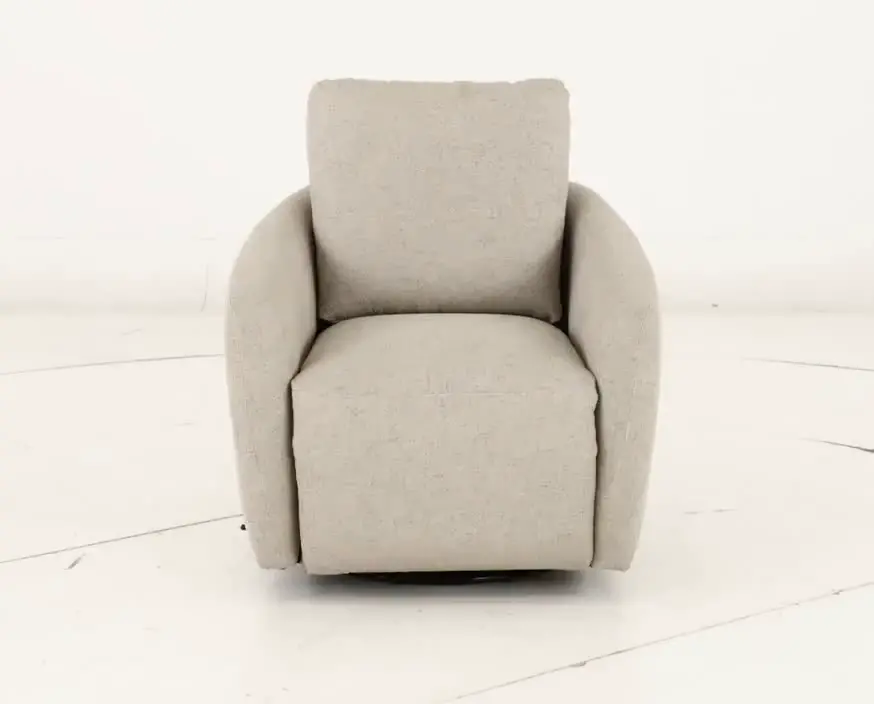 Stone Gray Power Swivel Recliner-10