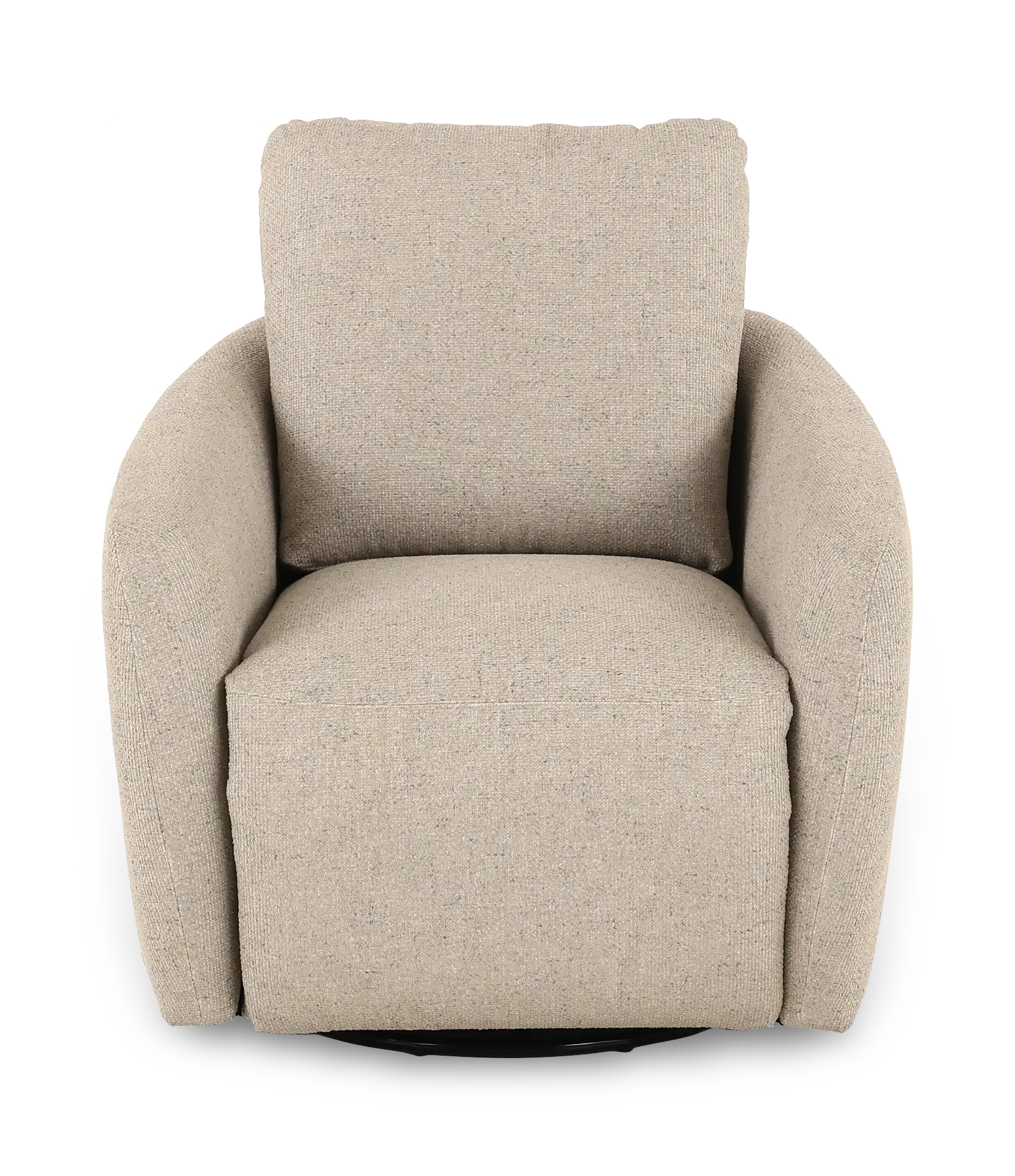 Stone Gray Power Swivel Recliner-4