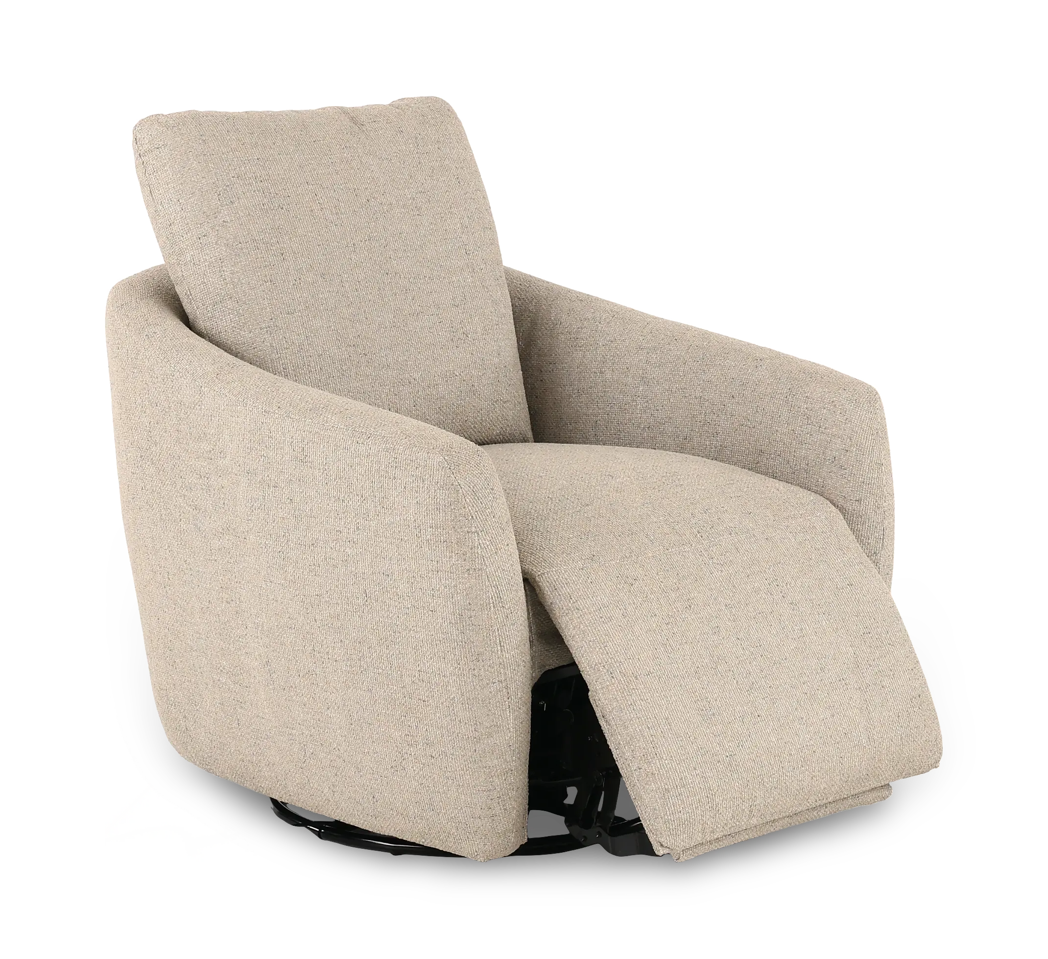 Stone Gray Power Swivel Recliner-5
