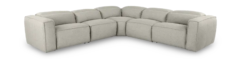 Stone Gray 5-Piece Power Reclining Sectional