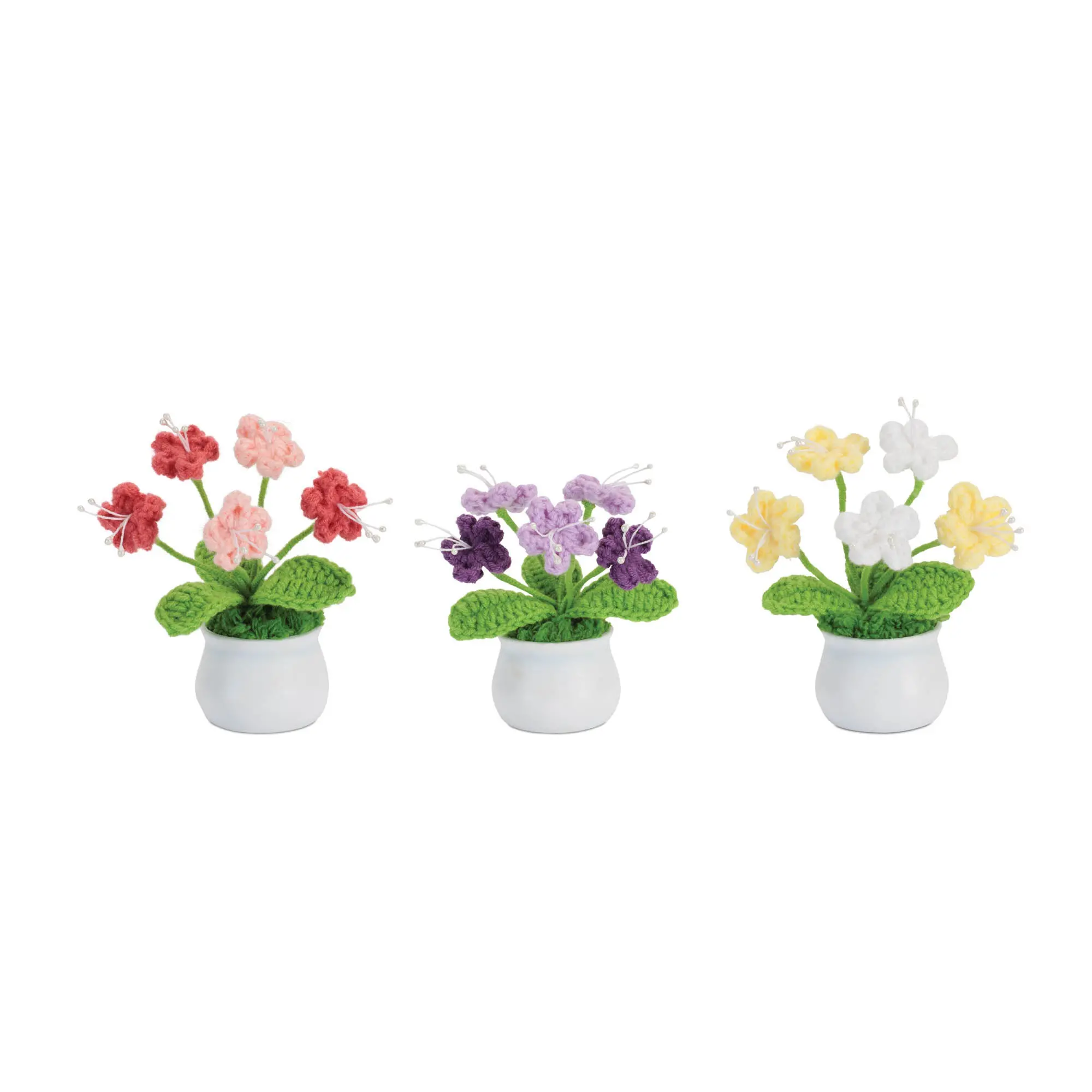 Assorted 5 Ceramic Florals in a Pot-1