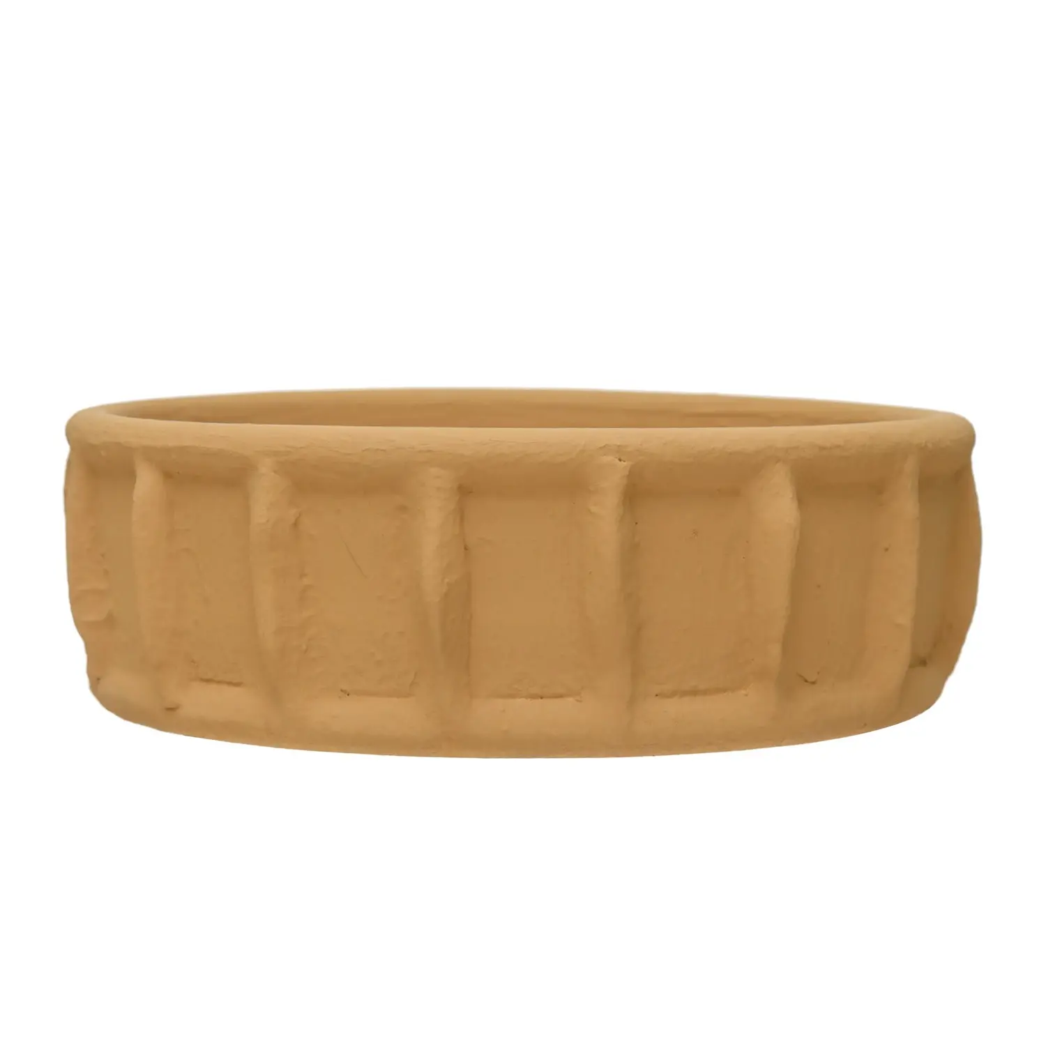 AH2360 Decorative Yellow Terra-cotta Bowl-1