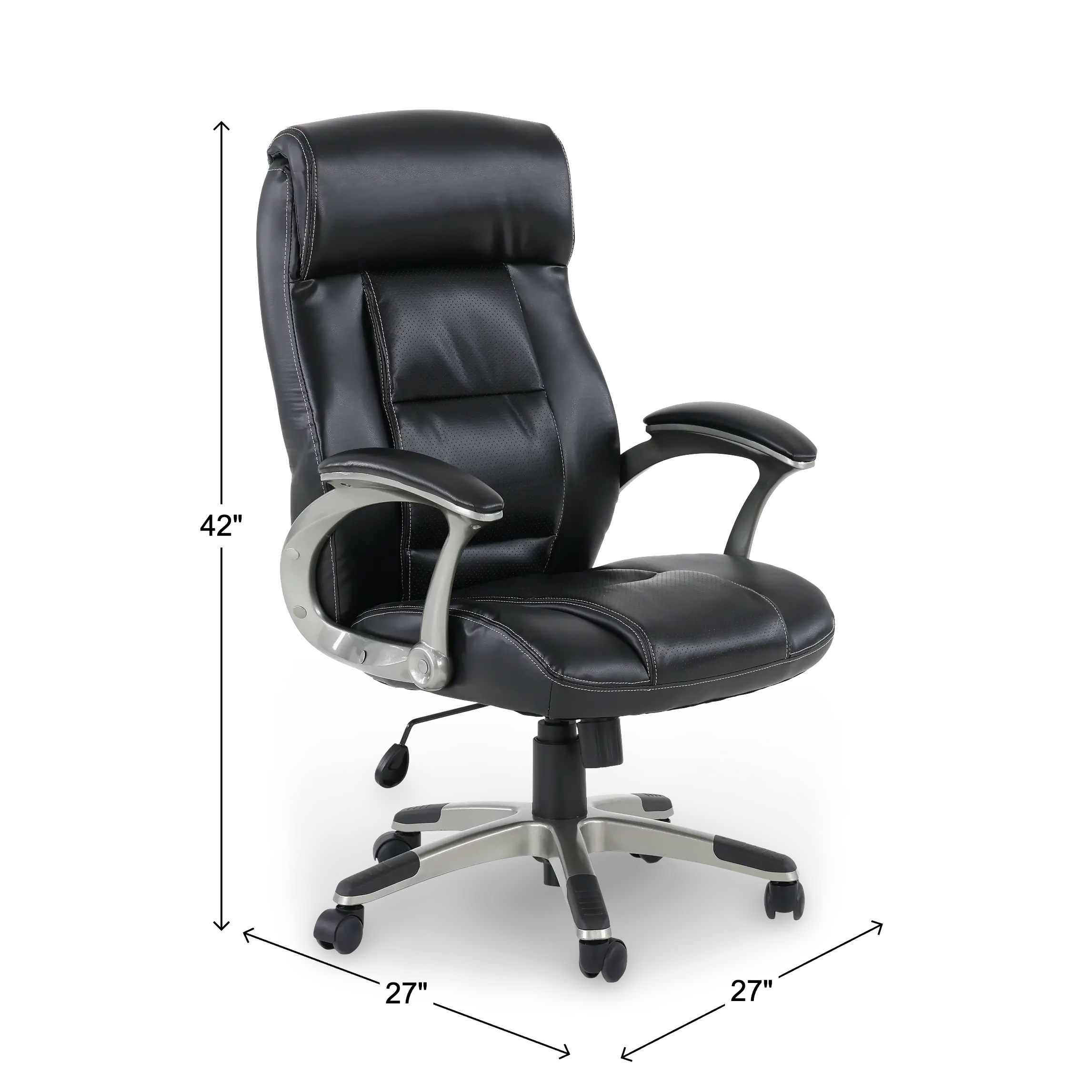 Ruga Black Office Chair-3