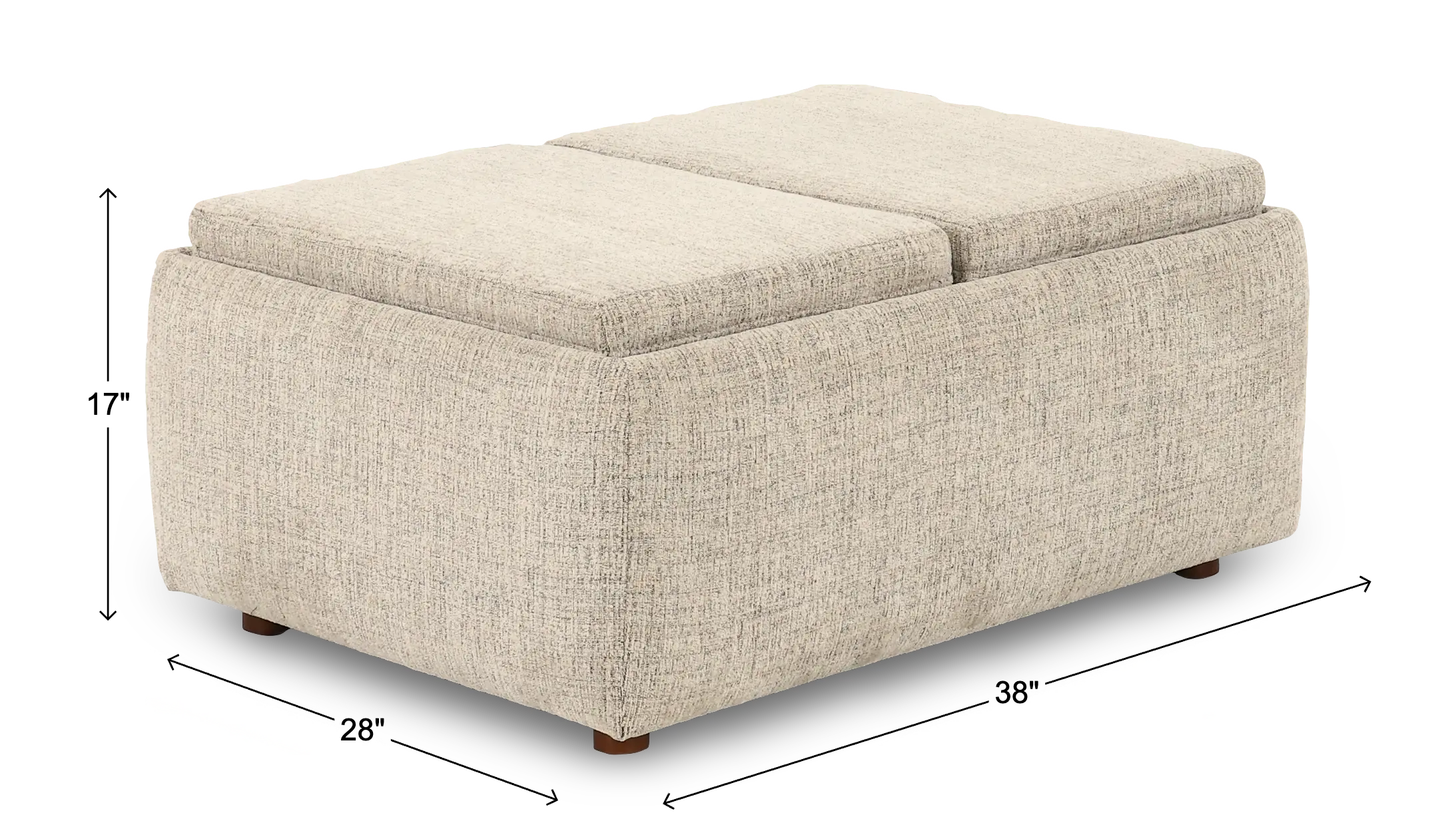 Presley Flax Cream Storage Ottoman-3