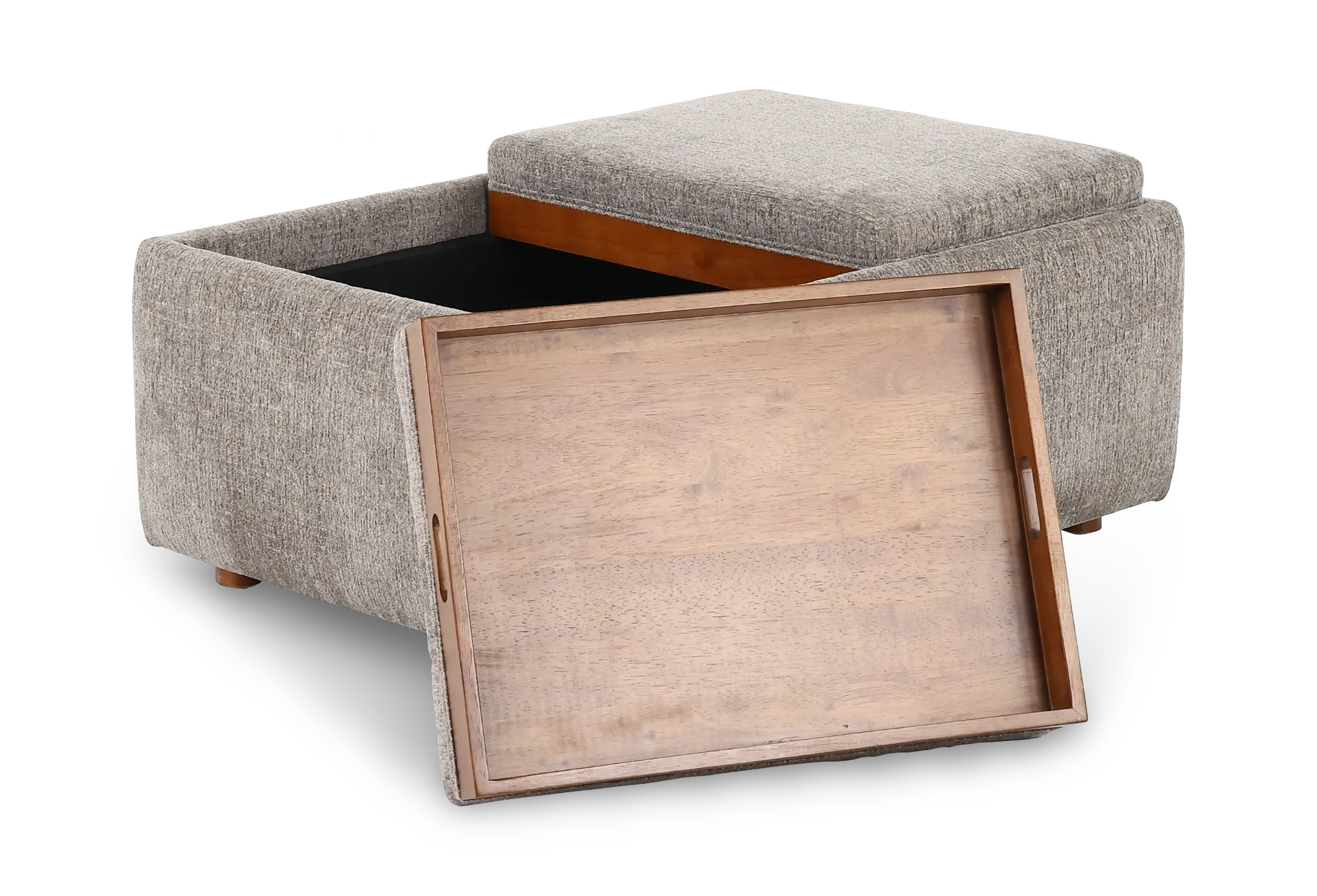 Presley Mushroom Gray Storage Ottoman-2