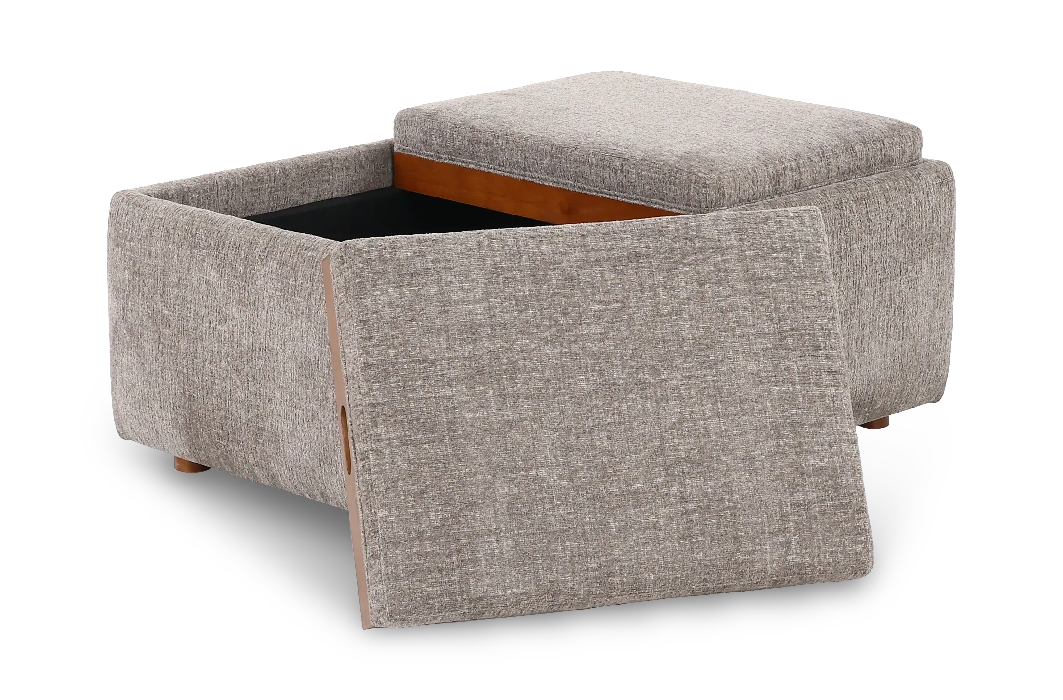 Presley Mushroom Gray Storage Ottoman-7