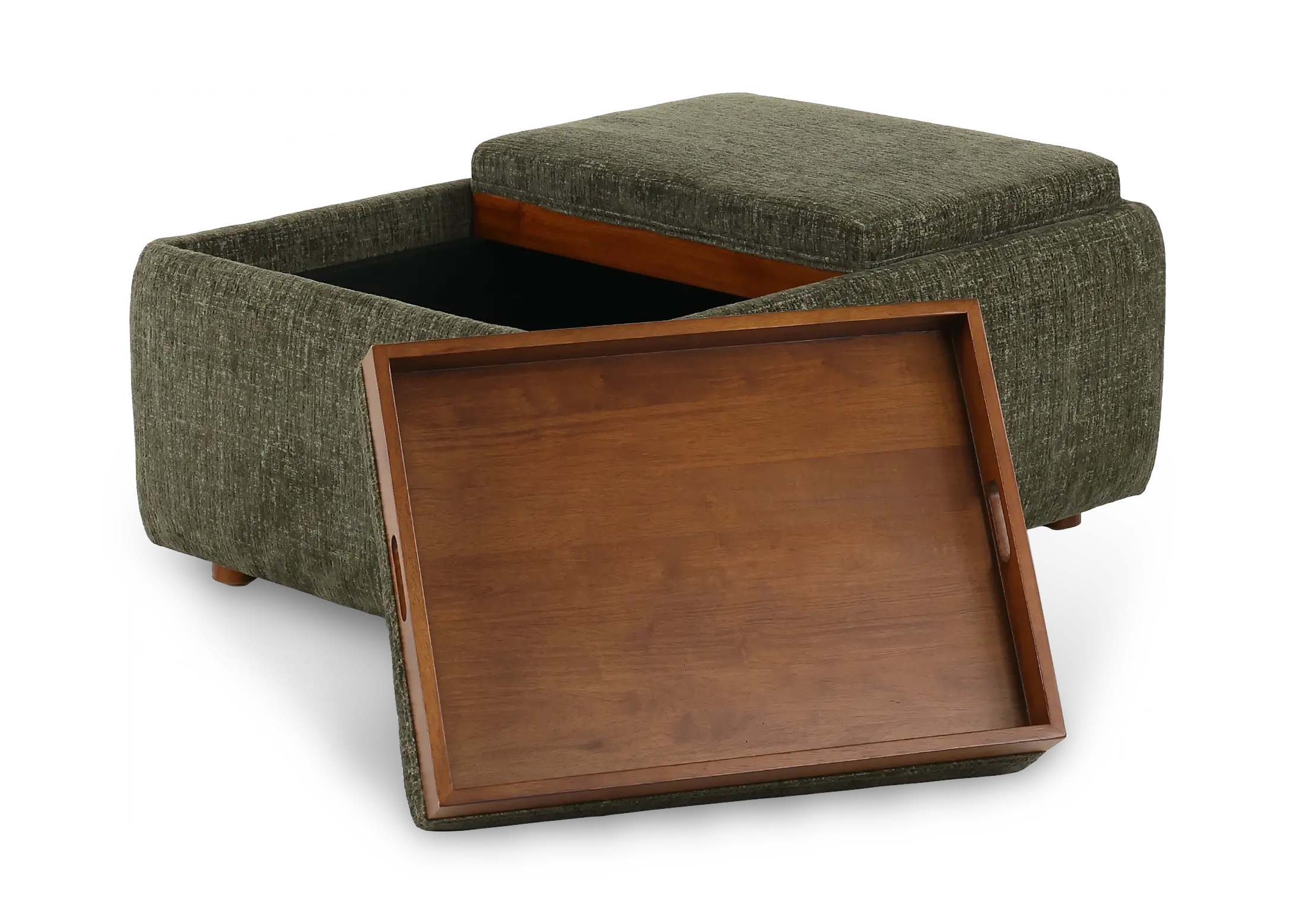 Presley Arbor Green Storage Ottoman-2