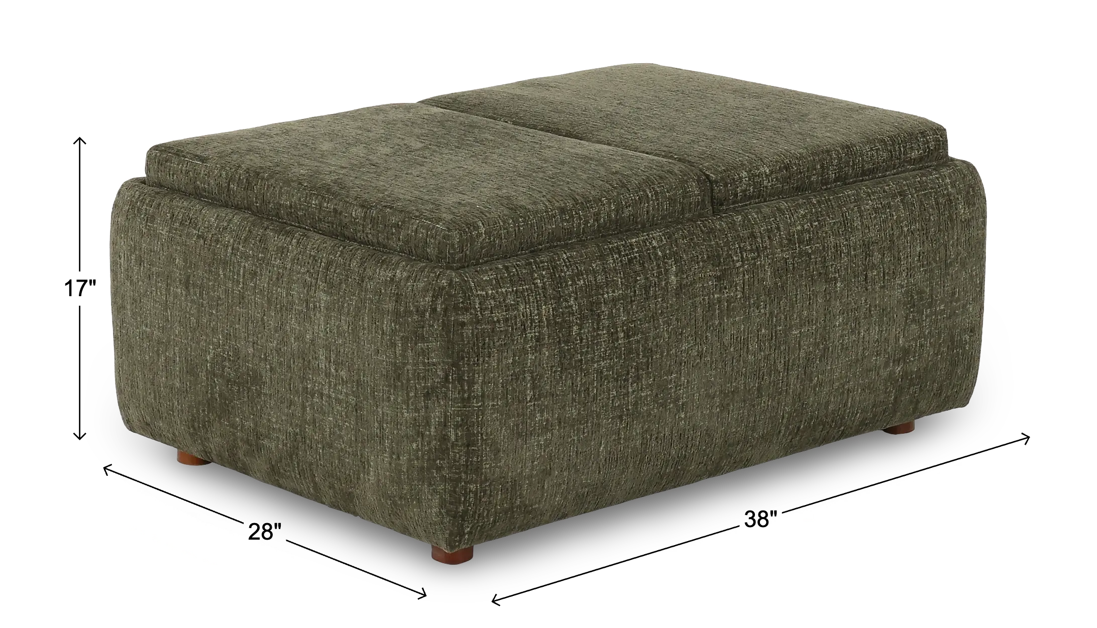 Presley Arbor Green Storage Ottoman-3