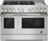 JGRP548HL JennAir RISEâ„¢ Professional Gas Range with Chrome-Infused Griddle - Stainless Steel