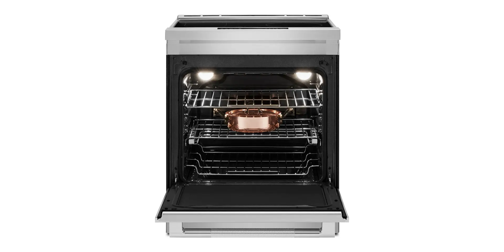 JIS1450ML JennAir RISE™ Luxury 6.2 Cu Ft Single Oven Induction Range - Stainless Steel-4
