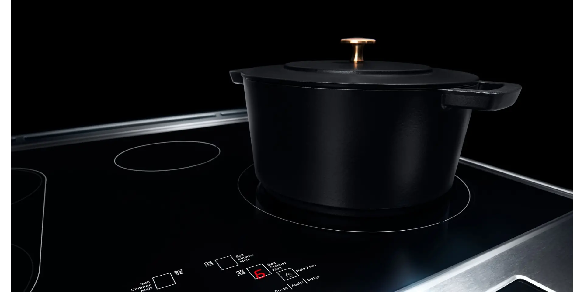 JIS1450ML JennAir RISE™ Luxury 6.2 Cu Ft Single Oven Induction Range - Stainless Steel-5