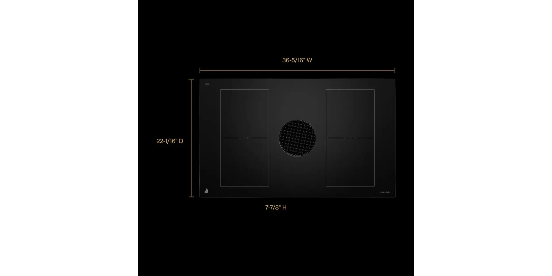JIDT836SBL JennAir NextGen 36 Luxury Induction Downdraft Cooktop - Black-3