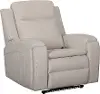 Armstrong Cream Power Recliner with Heat and Massage