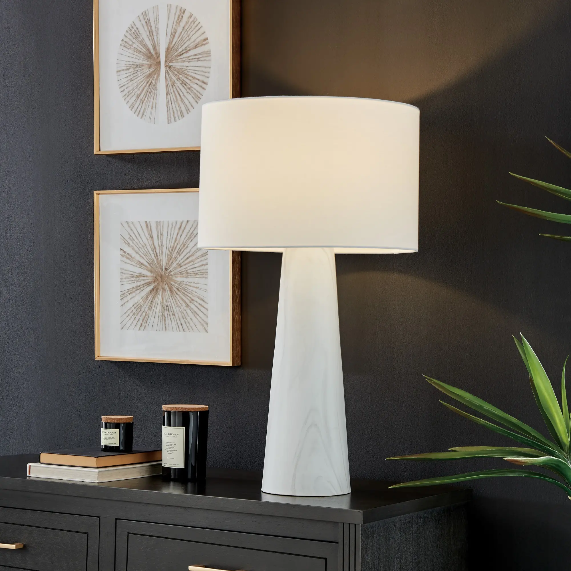 White Marble Table Lamp-2