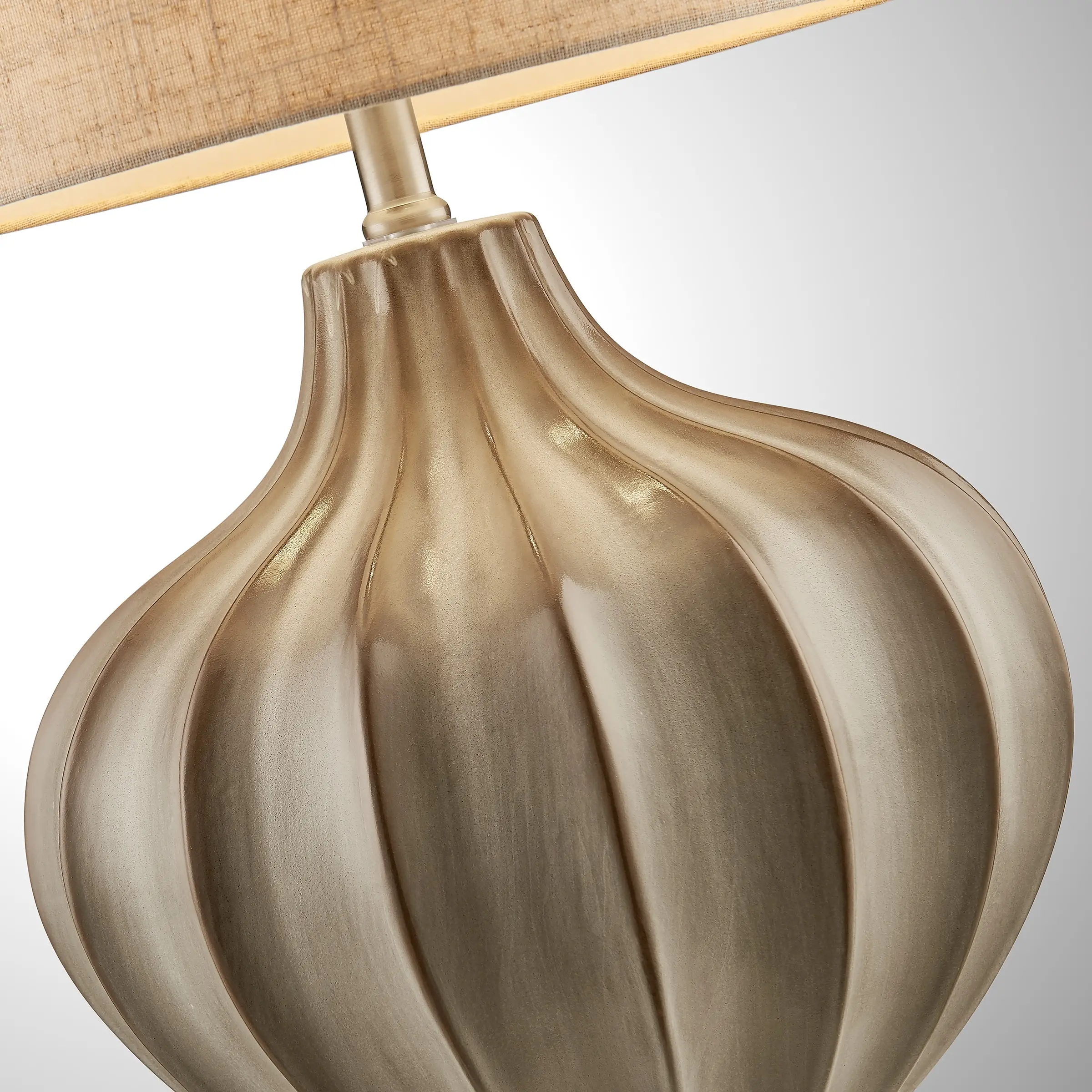 Light Brown Ceramic Table Lamp-2
