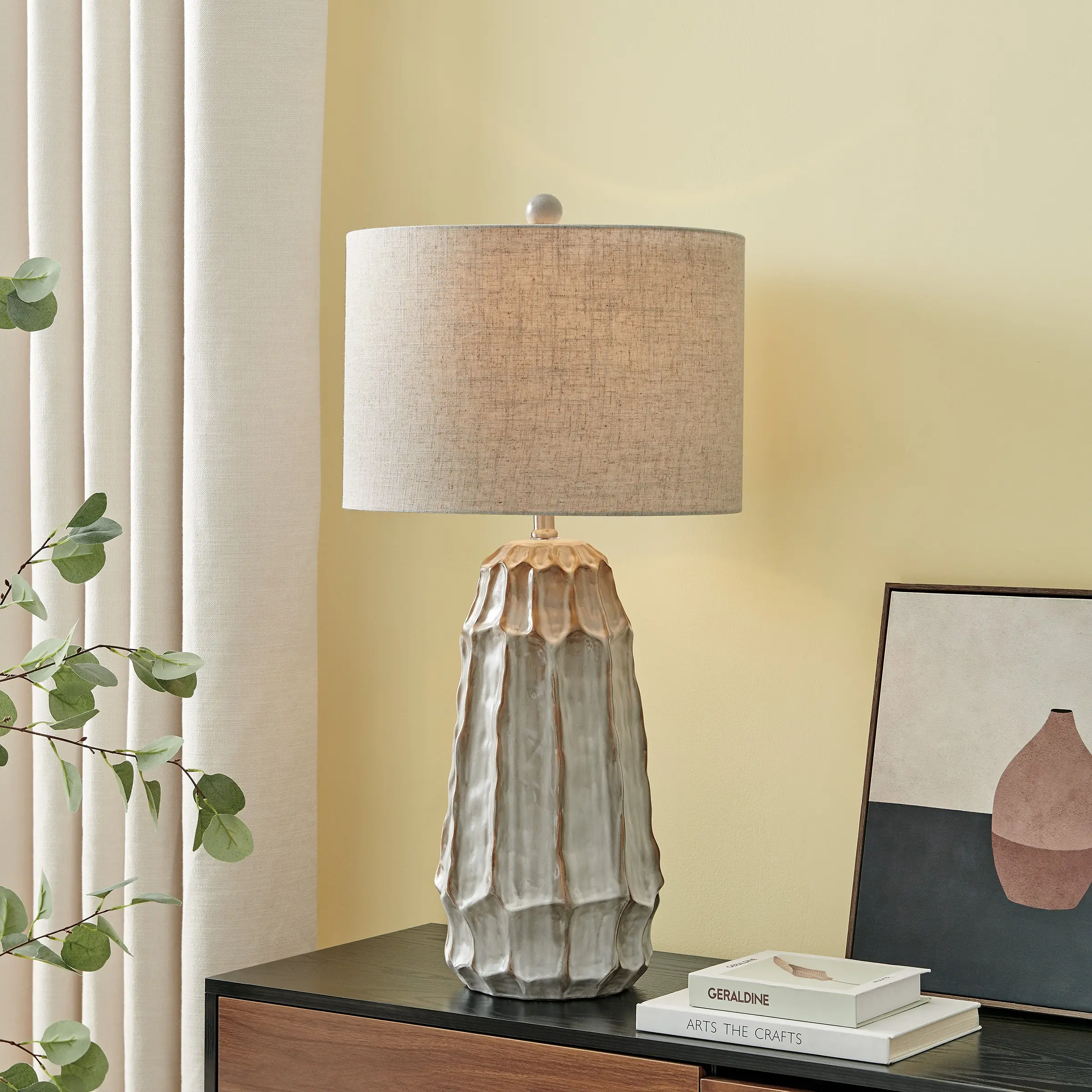 Brown Ceramic Table Lamp-2