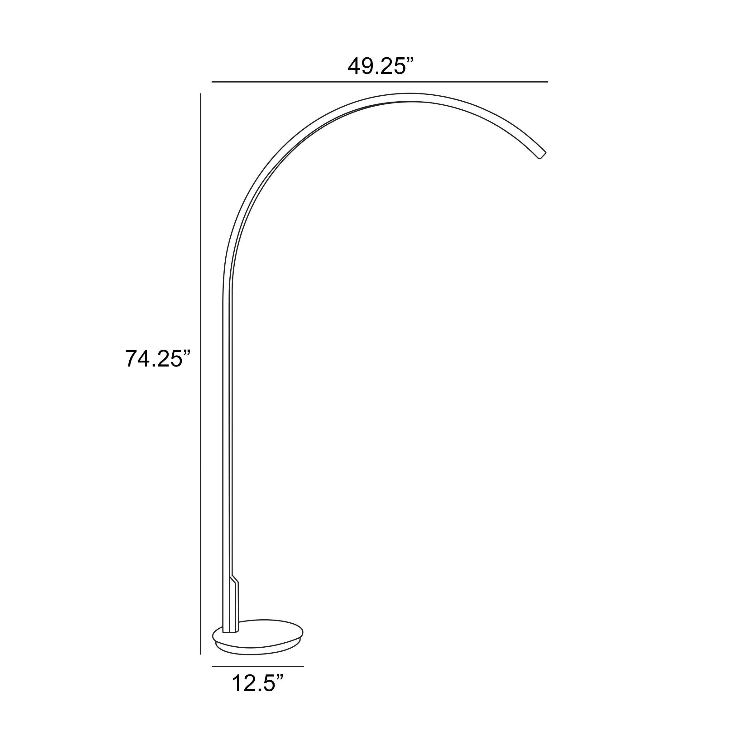Black LED Circle Lamp-3