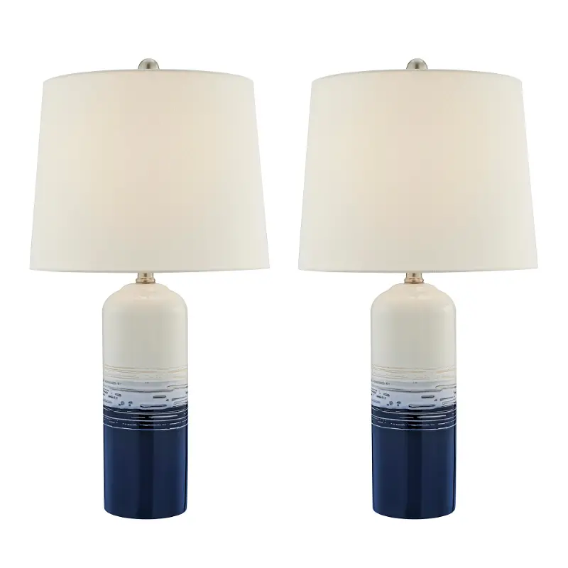 Blue and White Ceramic Table Lamp