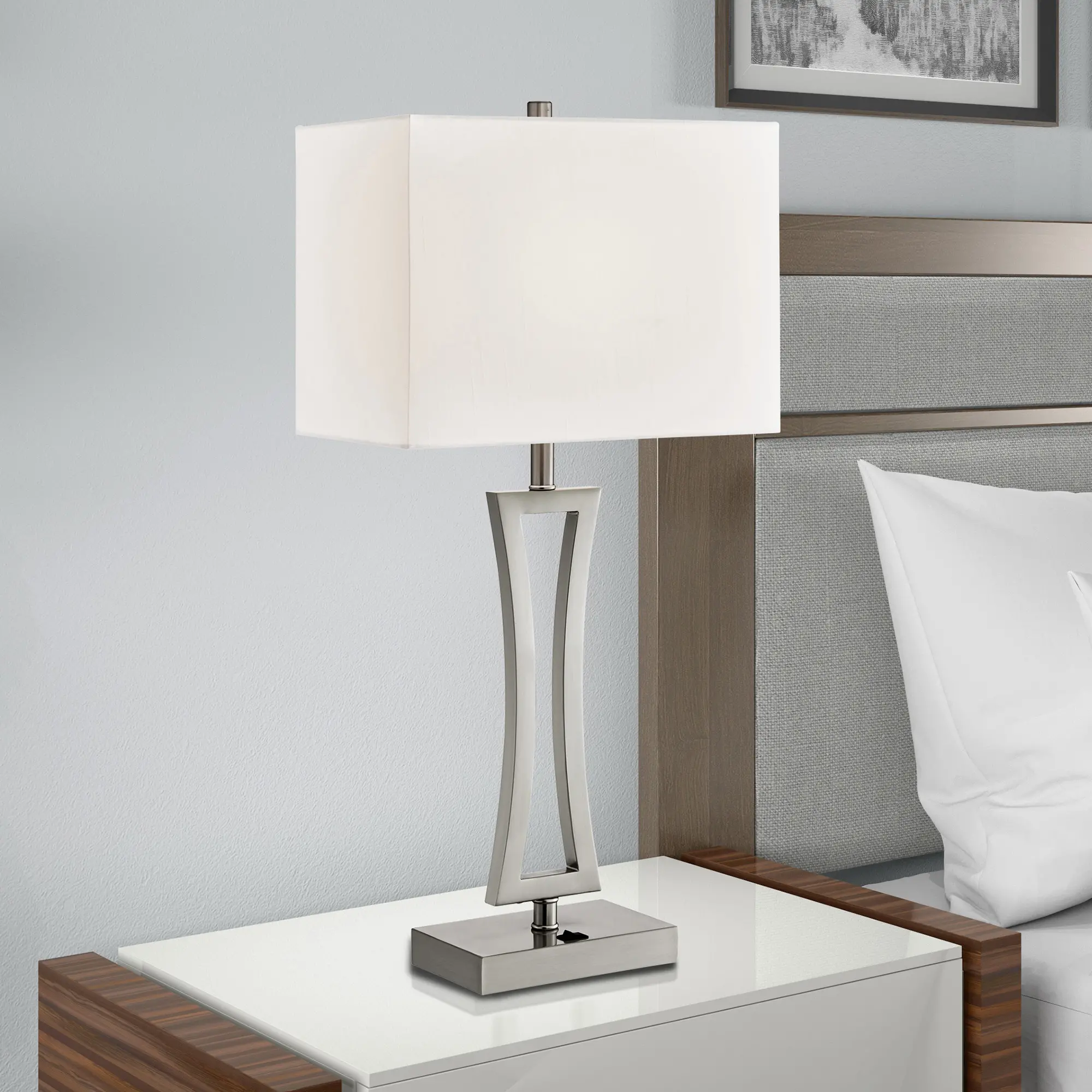 Brushed Nickel Table Lamp-2