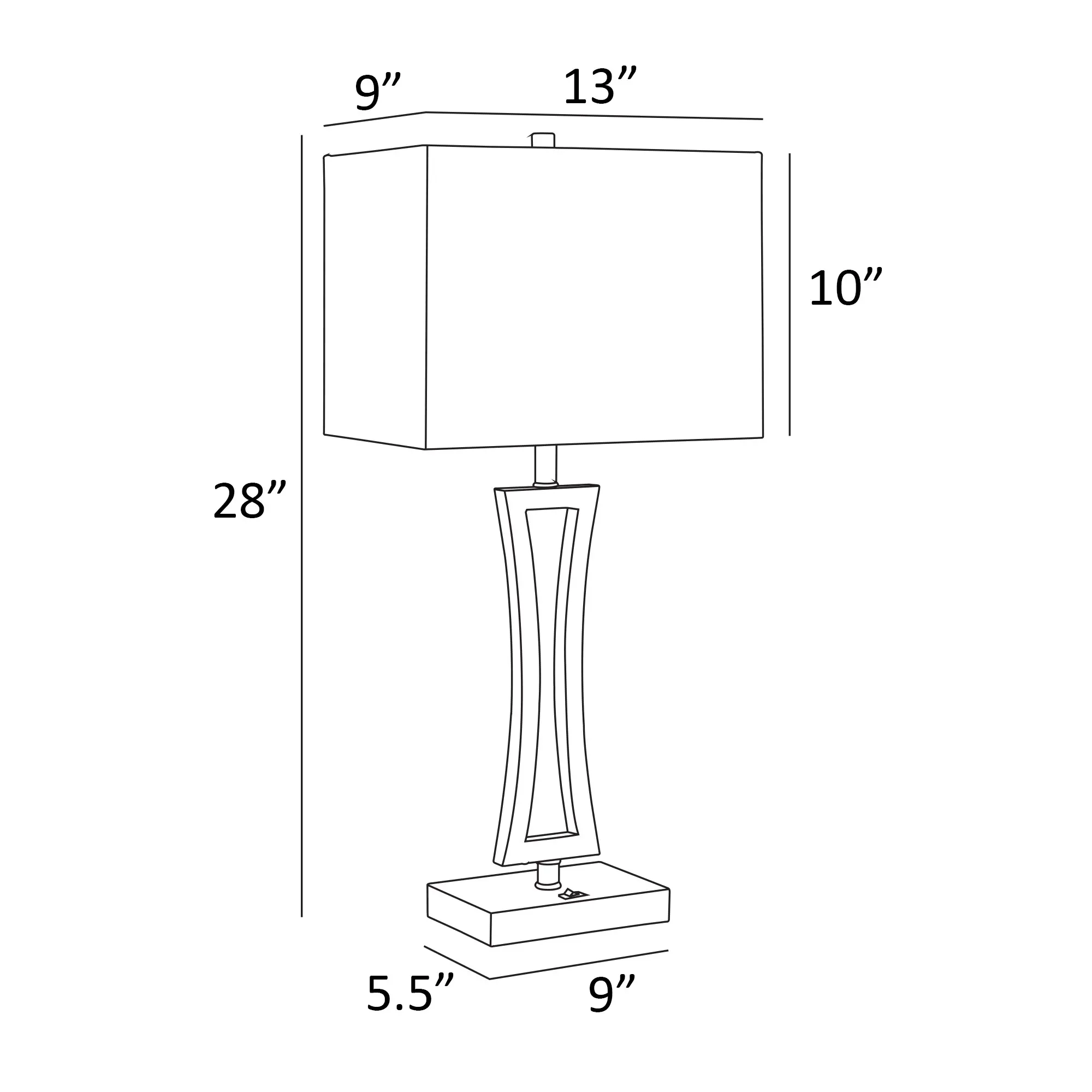 Brushed Nickel Table Lamp-3