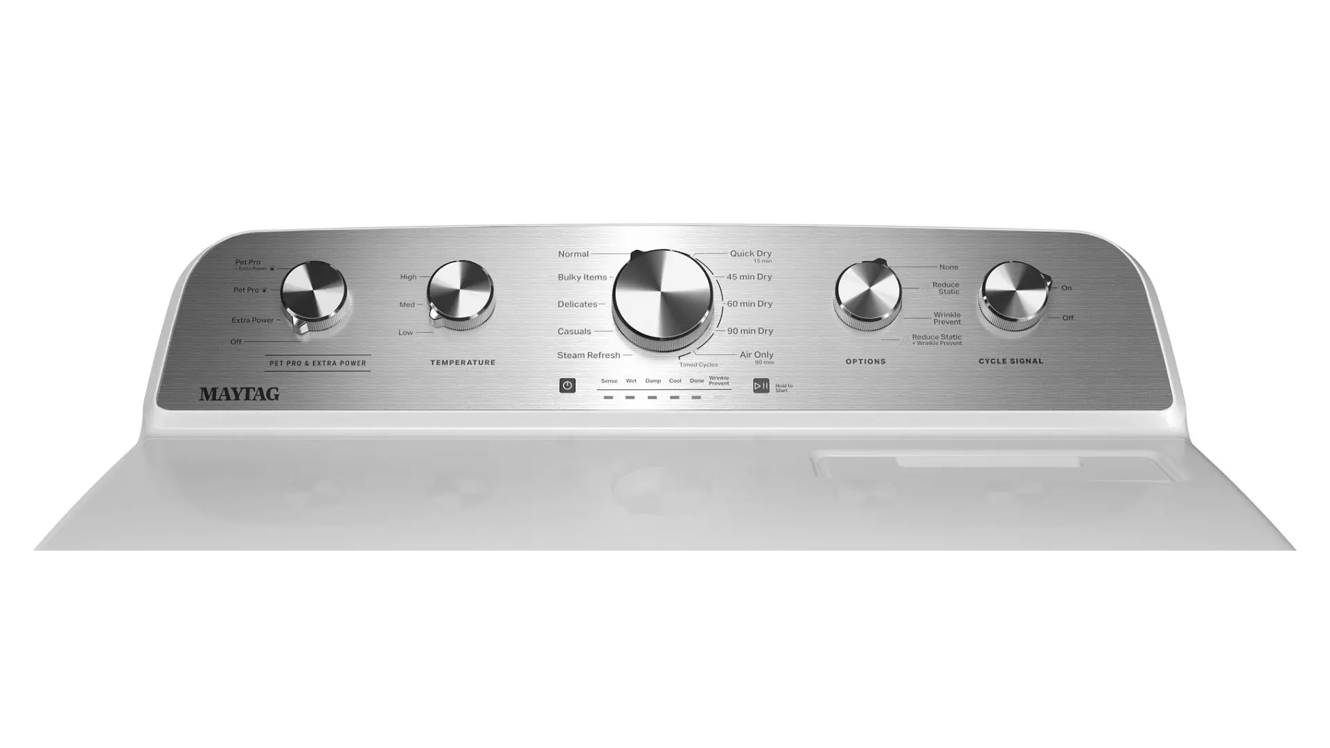 MED5605RW Maytag 7.0 Cu Ft Pet Pro Electric Dryer - White-12
