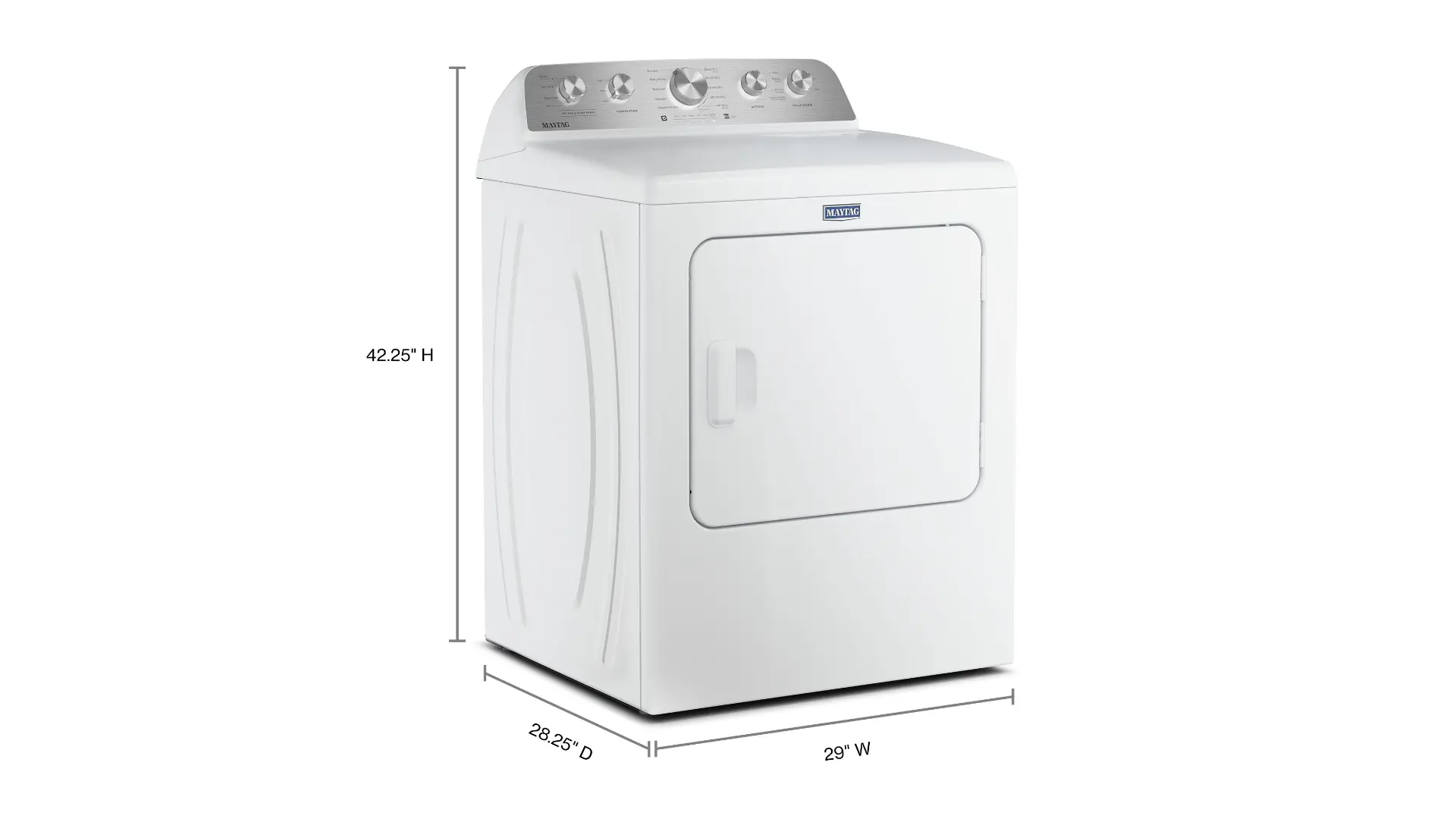 MED5605RW Maytag 7.0 Cu Ft Pet Pro Electric Dryer - White-3