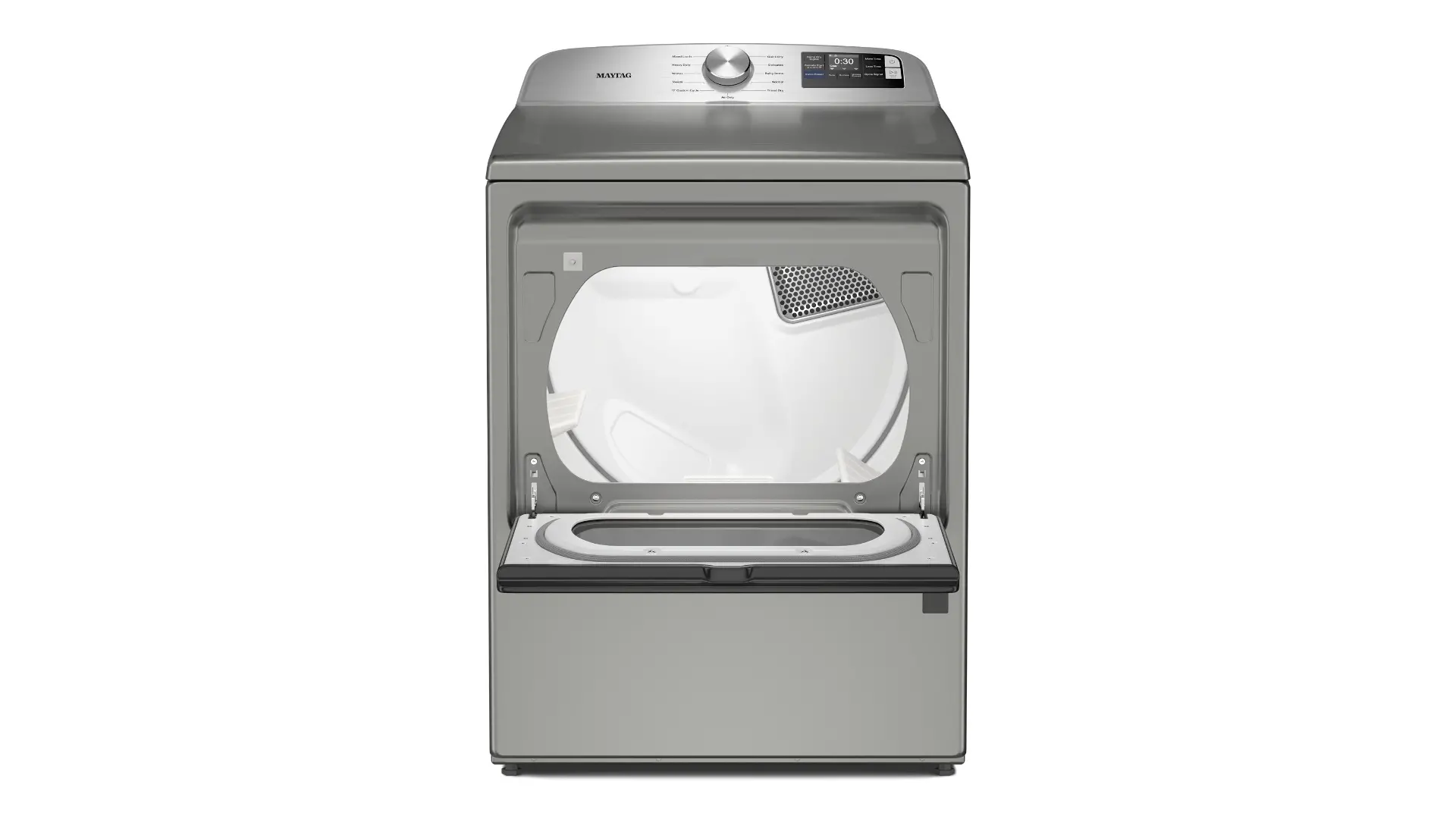 MED6205RR Maytag 7.4 Cu. Ft. Top Load Electric Dryer - Silver-10